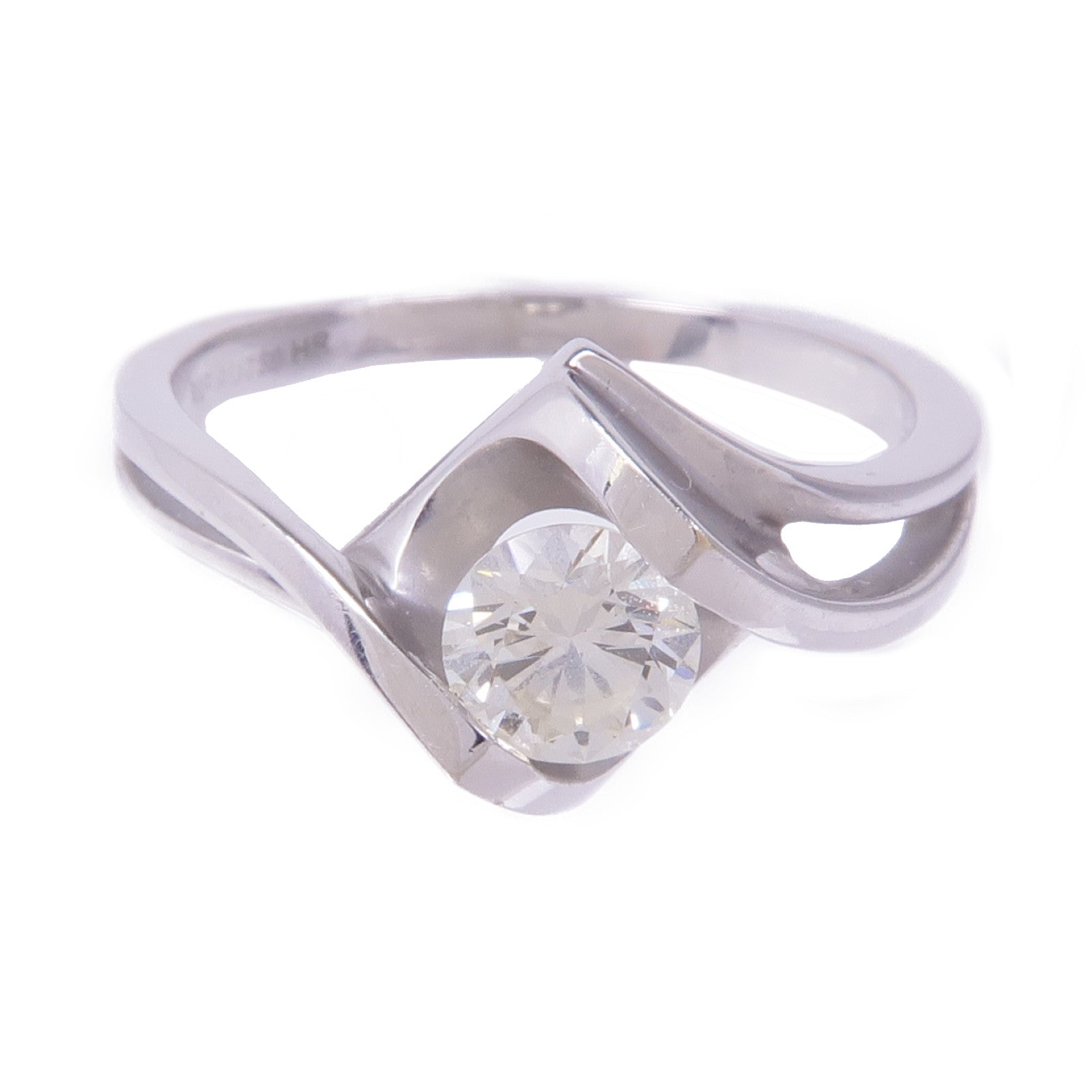 JEWELRY 【激減優惠】18K白金Diamond Ring鑽石戒指US#5.5