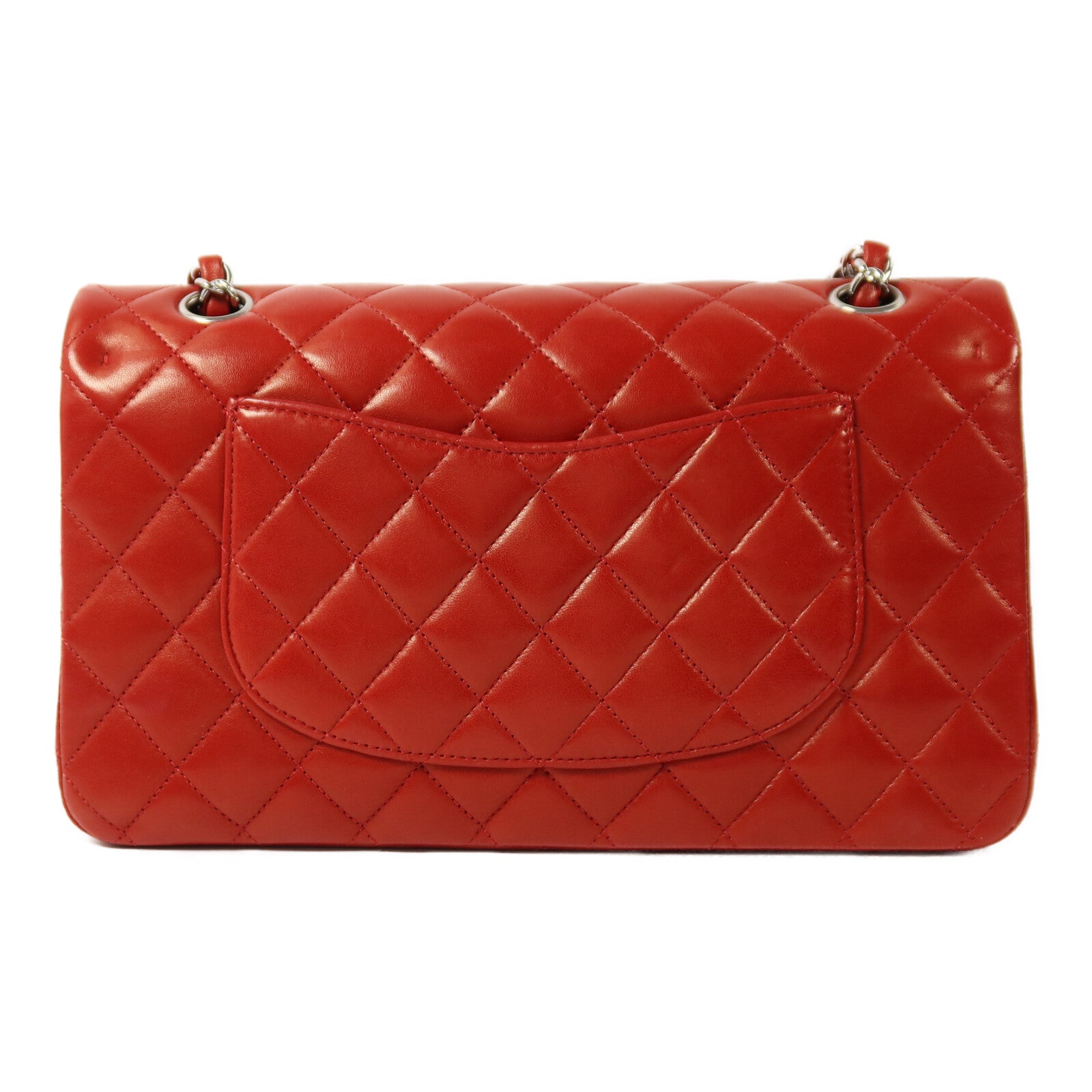 CHANEL 羊皮皮革Classic 25銀扣鏈帶肩背袋