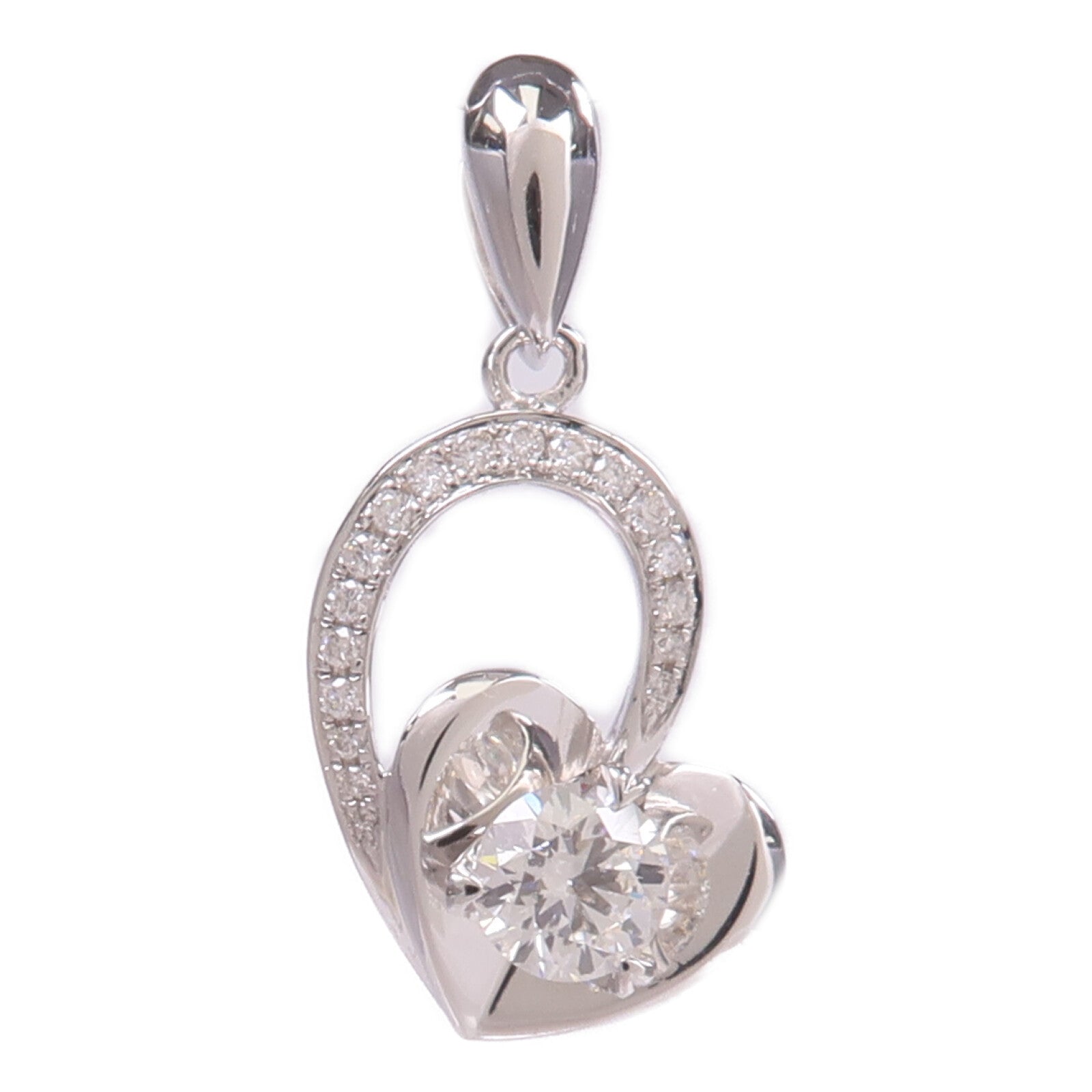 JEWELRY 【激減優惠】18K白金Diamond Pendant Top鑽石吊墜