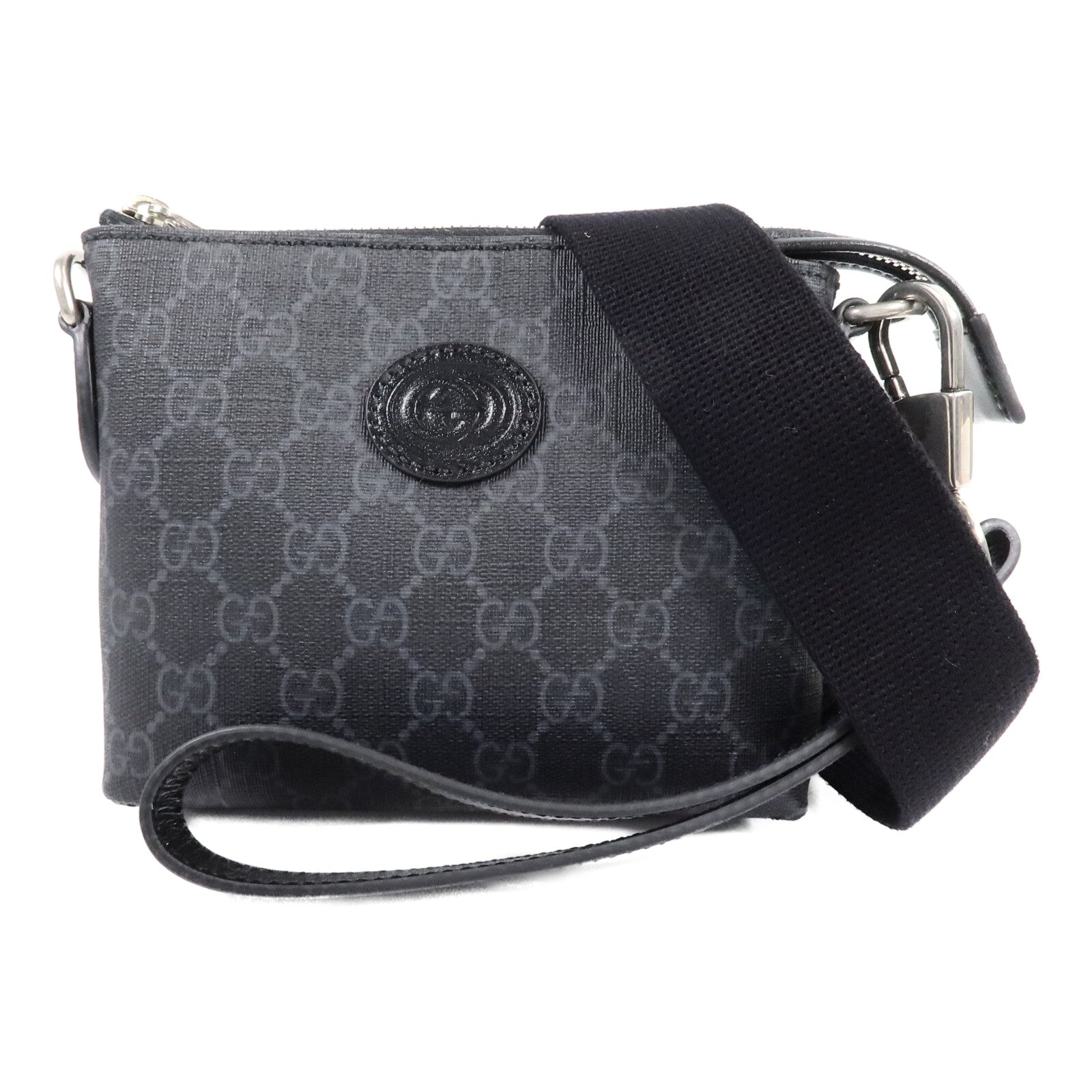 GUCCI 塗層帆布GG SUPREME肩背袋