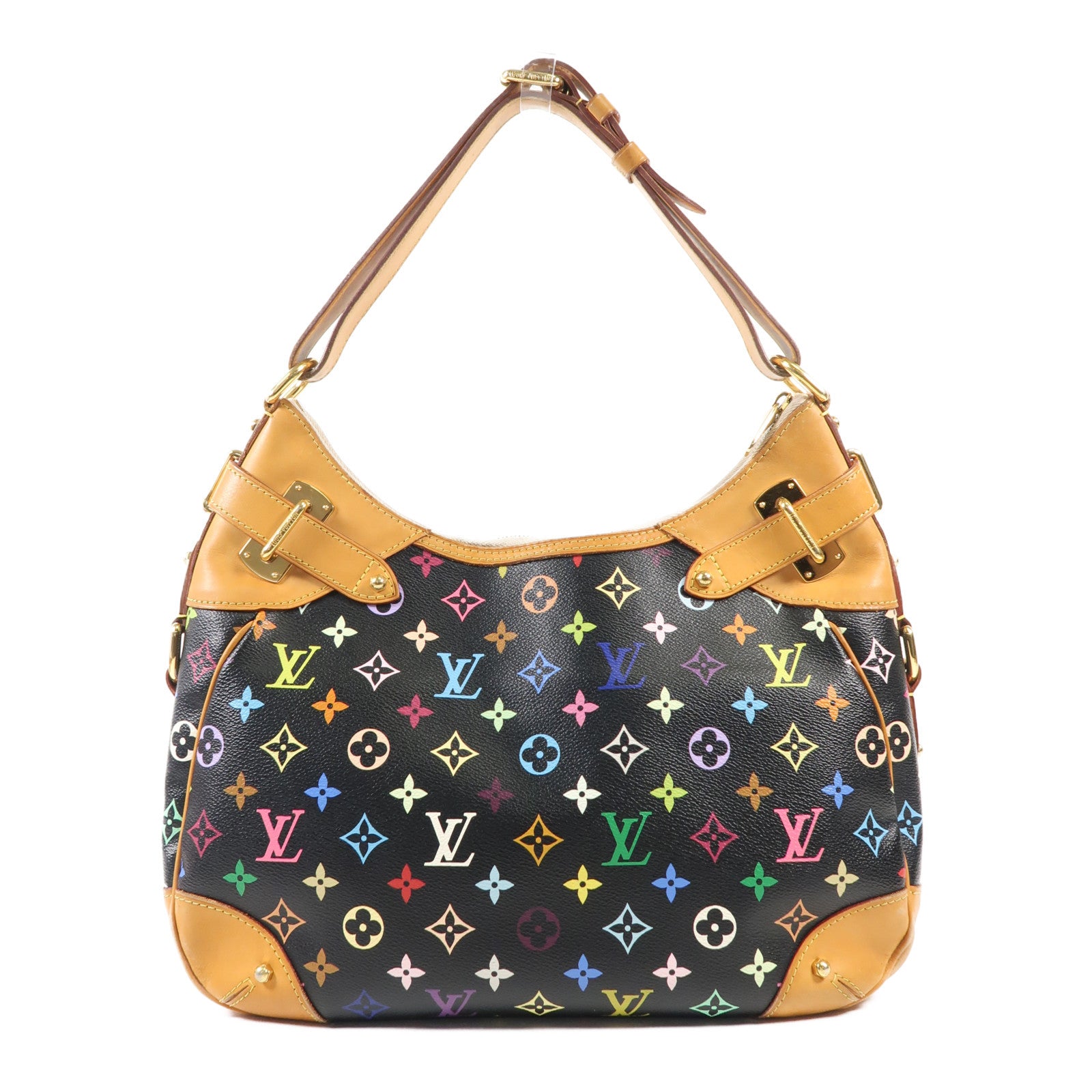 LOUIS VUITTON Monogram Multicolore Greta金扣肩背袋