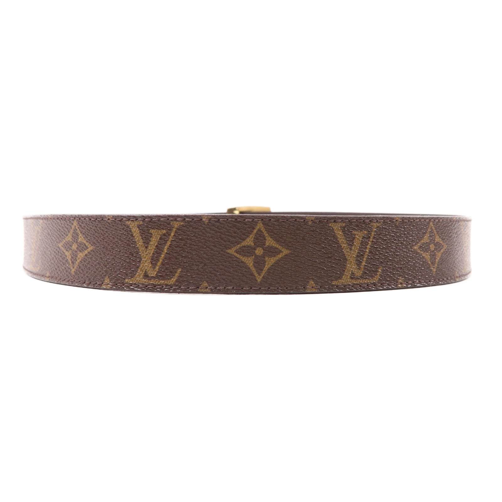 LOUIS VUITTON Monogram Ceinture LV Cut金扣皮帶