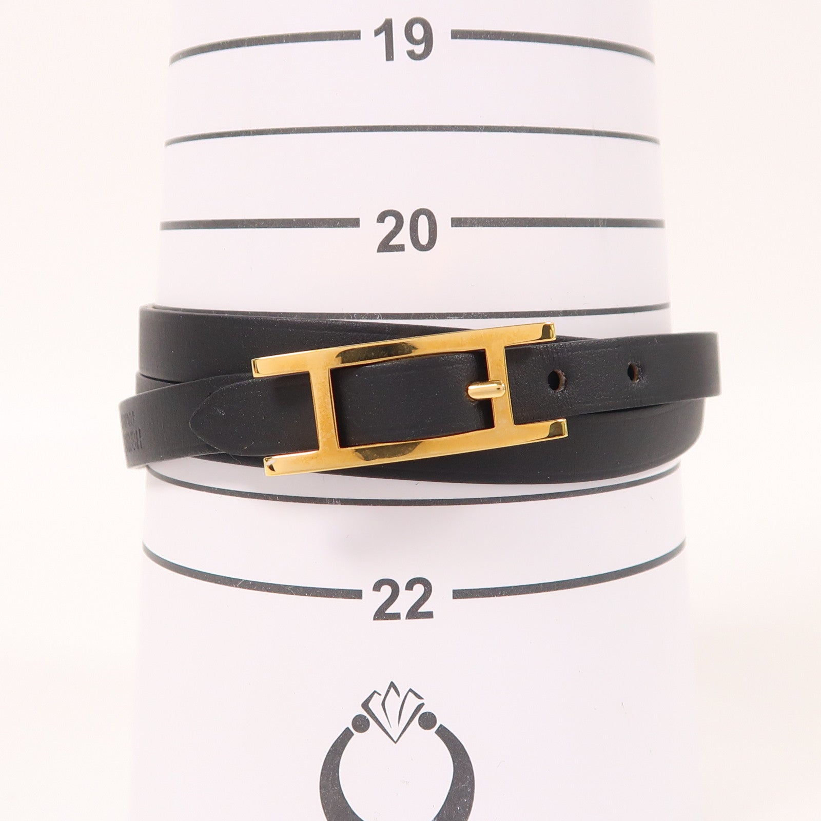 HERMES 金屬/Swift皮革Hapi 3手鐲