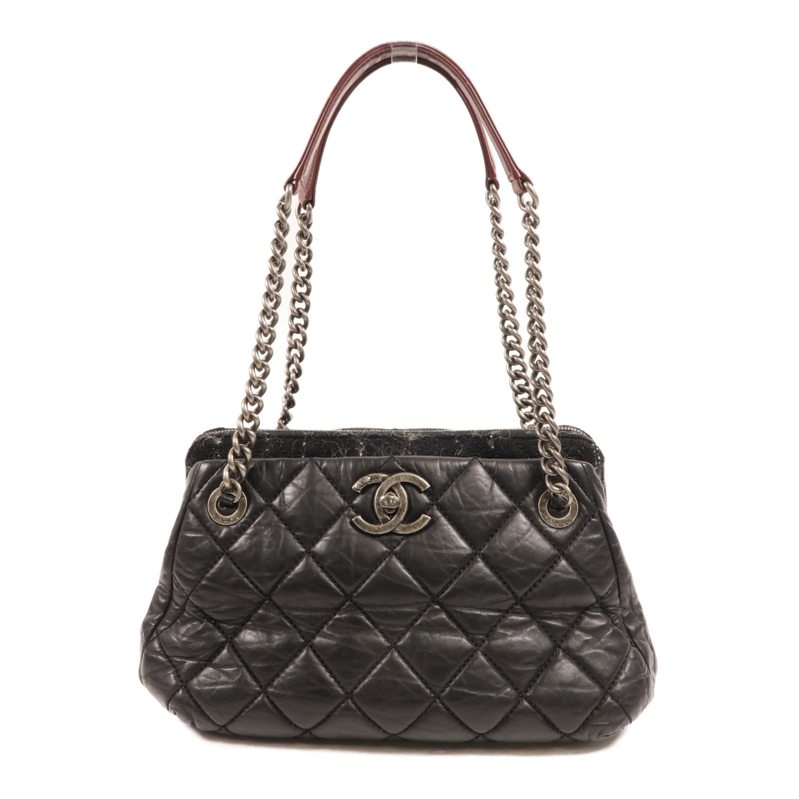 CHANEL 牛皮皮革Chain Shoulder肩背袋