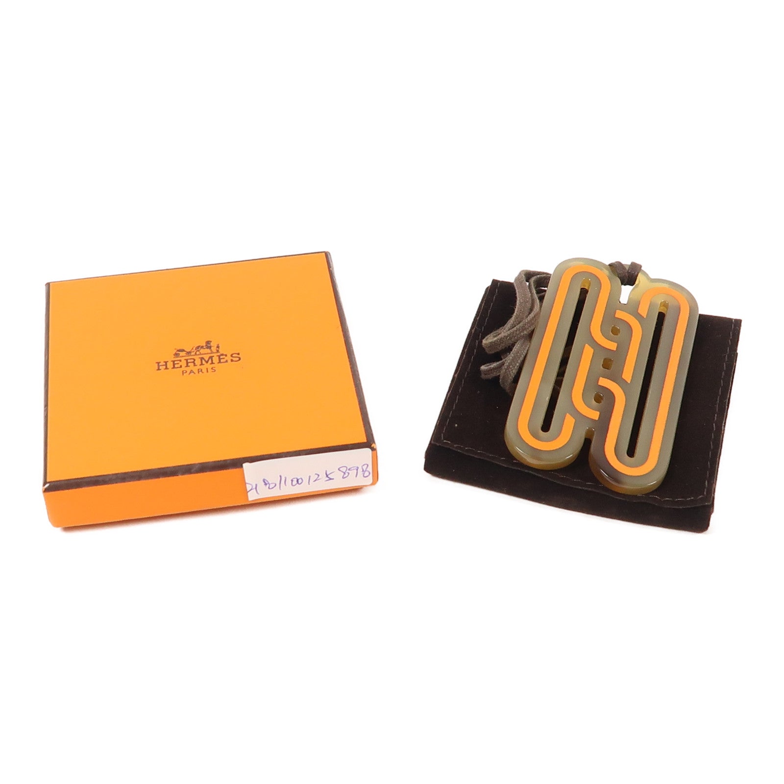 HERMES 水牛角H Motif Buffalo Horn Necklace項鍊