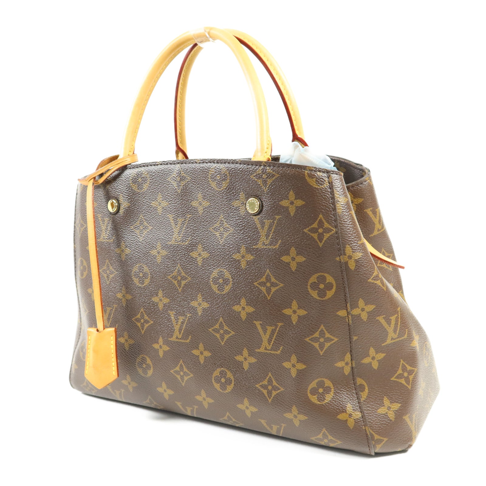 LOUIS VUITTON Monogram Montaigne MM金扣手挽肩背兩用袋