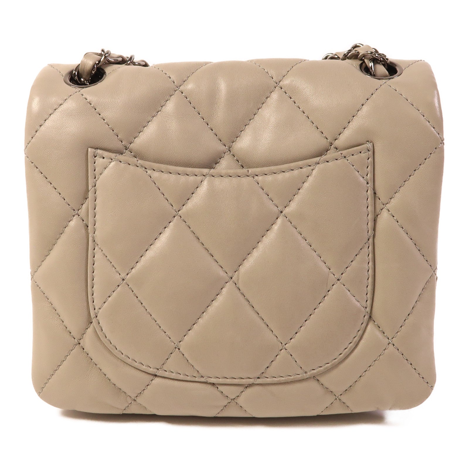 CHANEL 【激減優惠】皮革Chain Shoulder銀扣鏈帶肩背袋