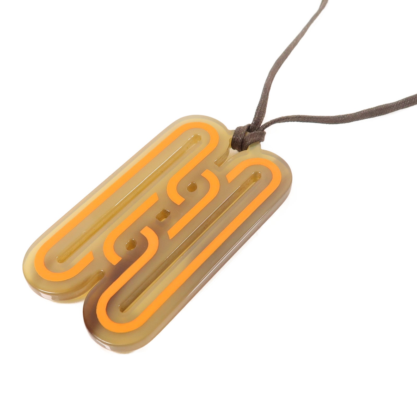 HERMES 水牛角H Motif Buffalo Horn Necklace項鍊