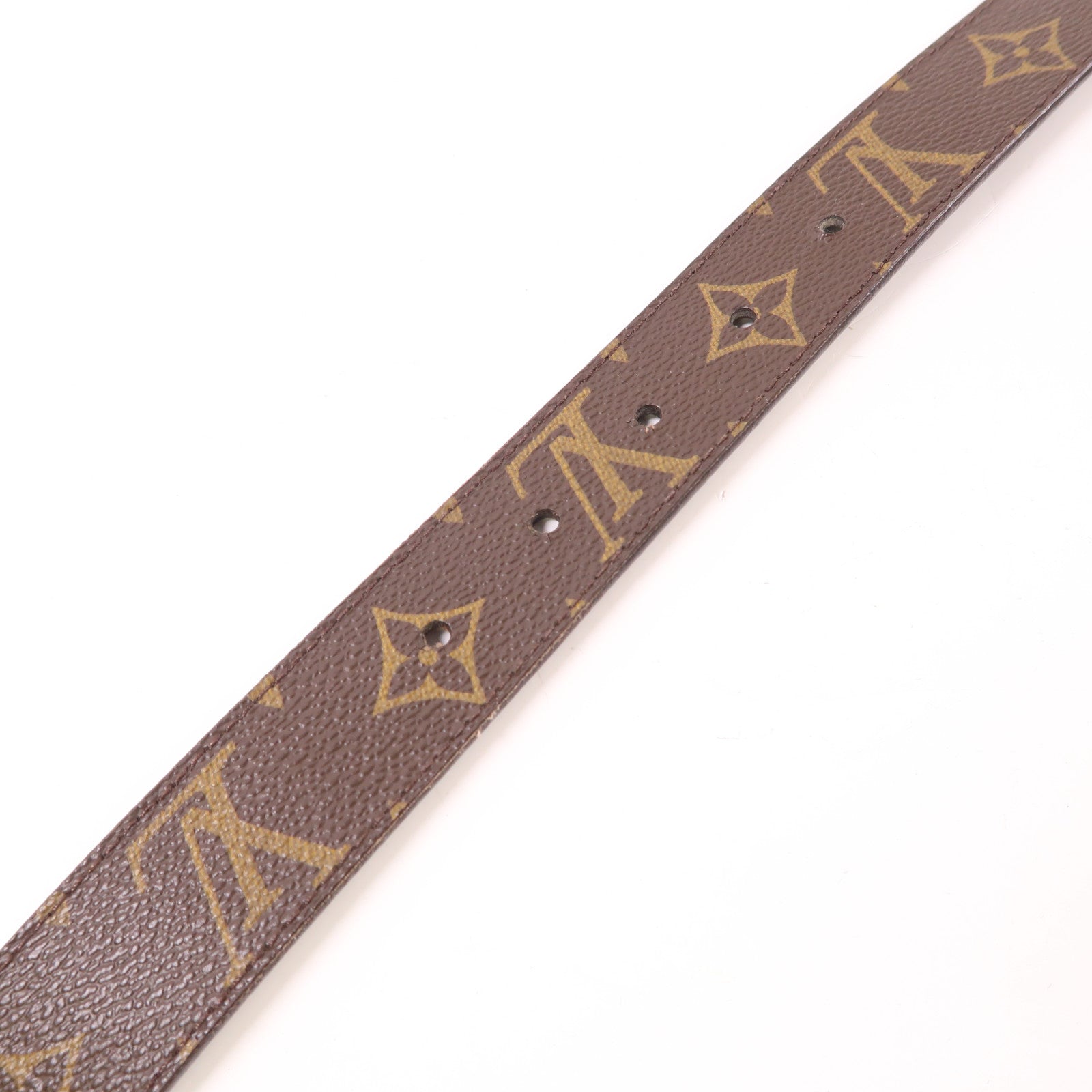 LOUIS VUITTON Monogram Ceinture LV Cut金扣皮帶