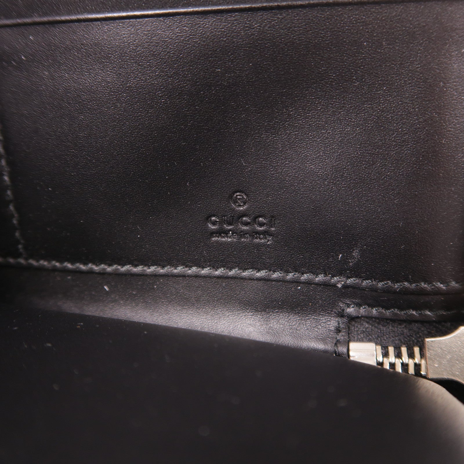GUCCI 塗層帆布Long Wallet銀扣長錢包