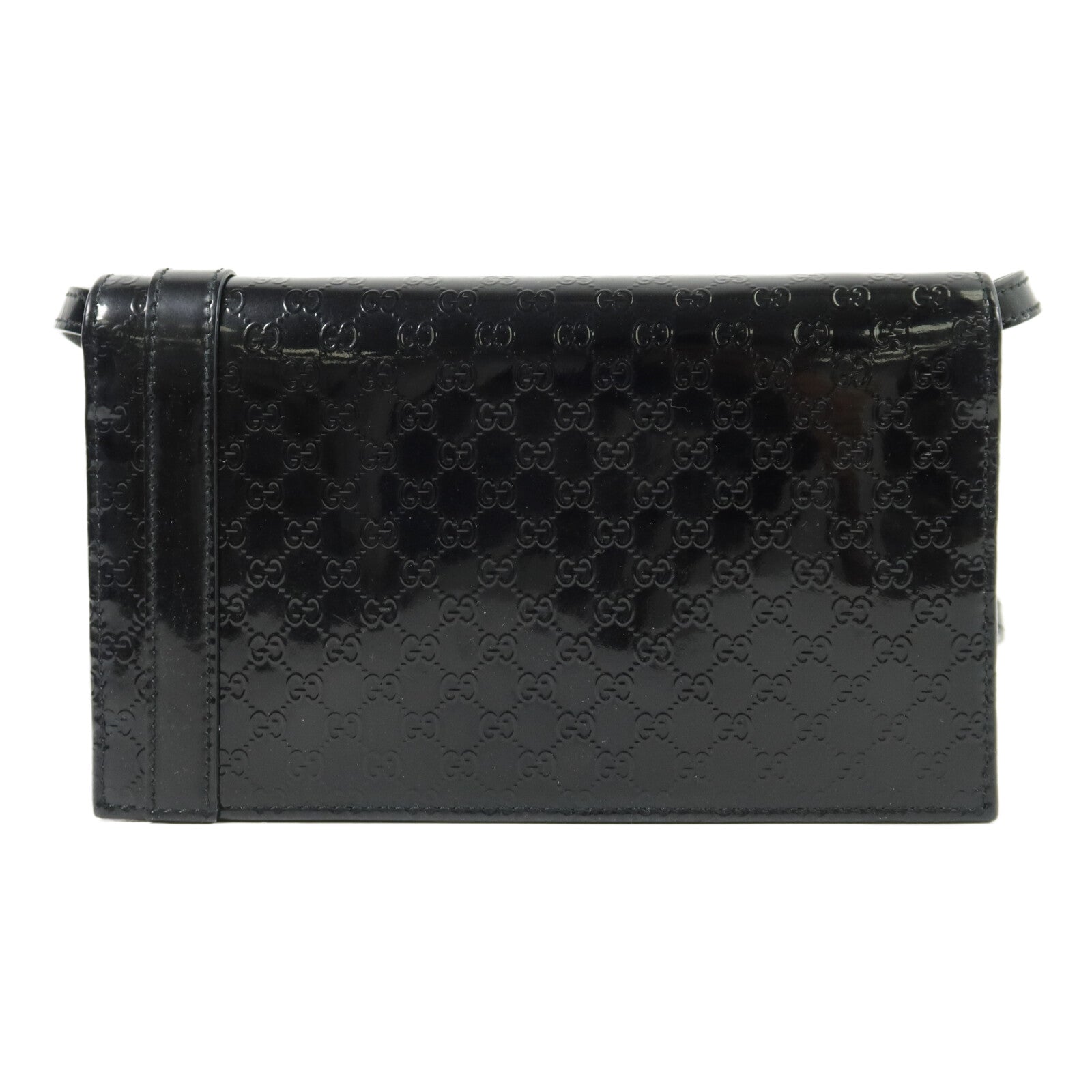GUCCI 漆皮皮革Wallet on Chain肩背袋