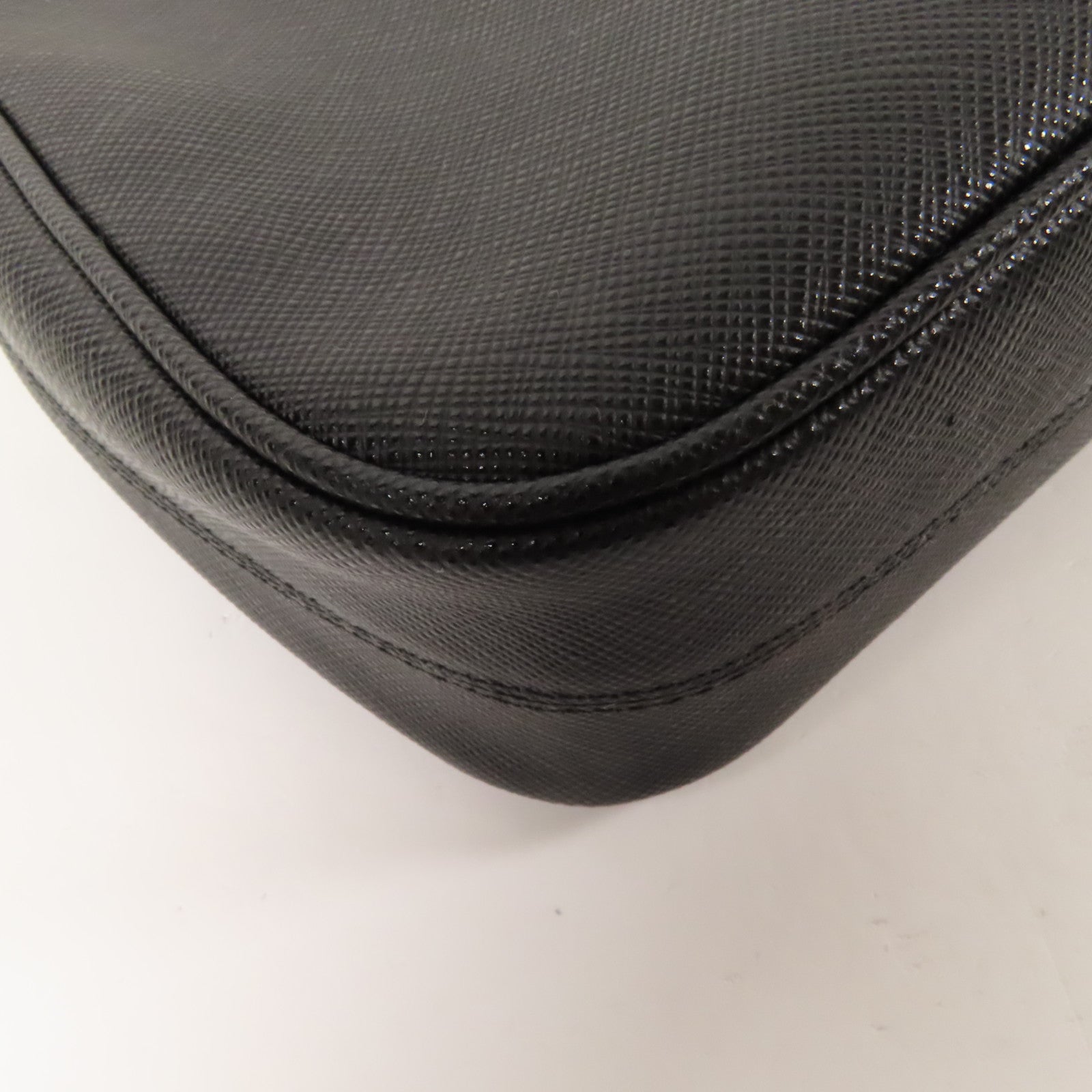 PRADA Saffinao皮革金扣手挽肩背兩用袋