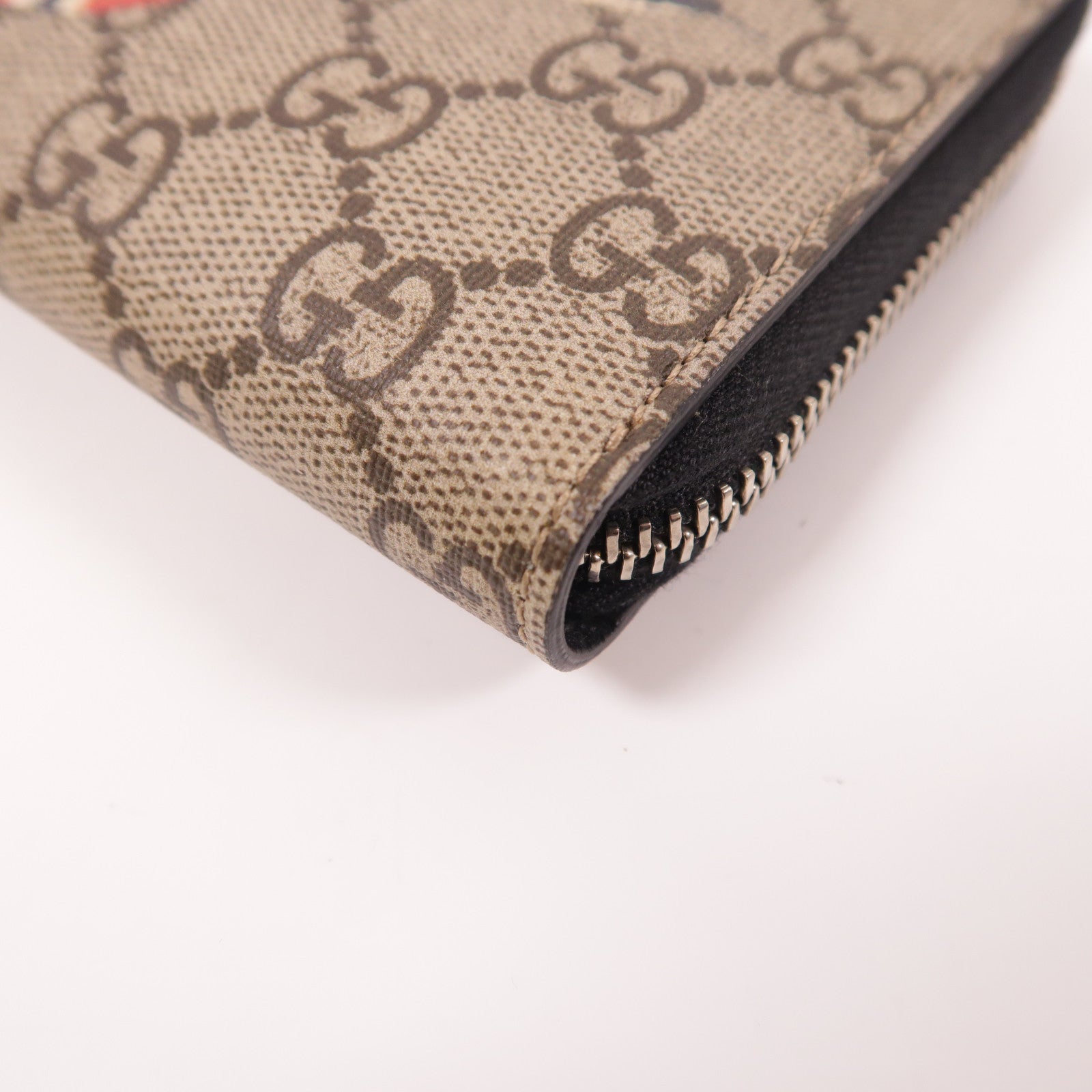 GUCCI 塗層帆布Long Wallet銀扣長錢包