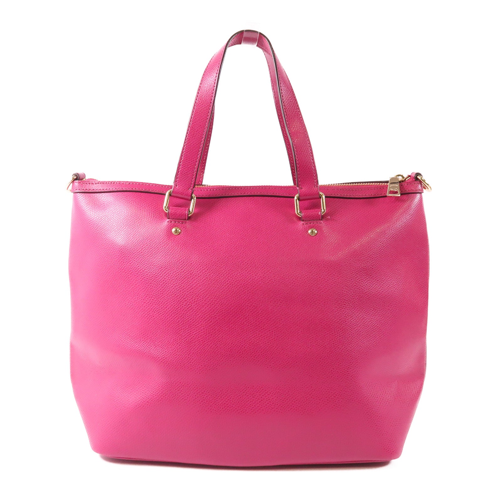 COACH 牛皮皮革2 Way Shoulder金扣手挽肩背兩用袋