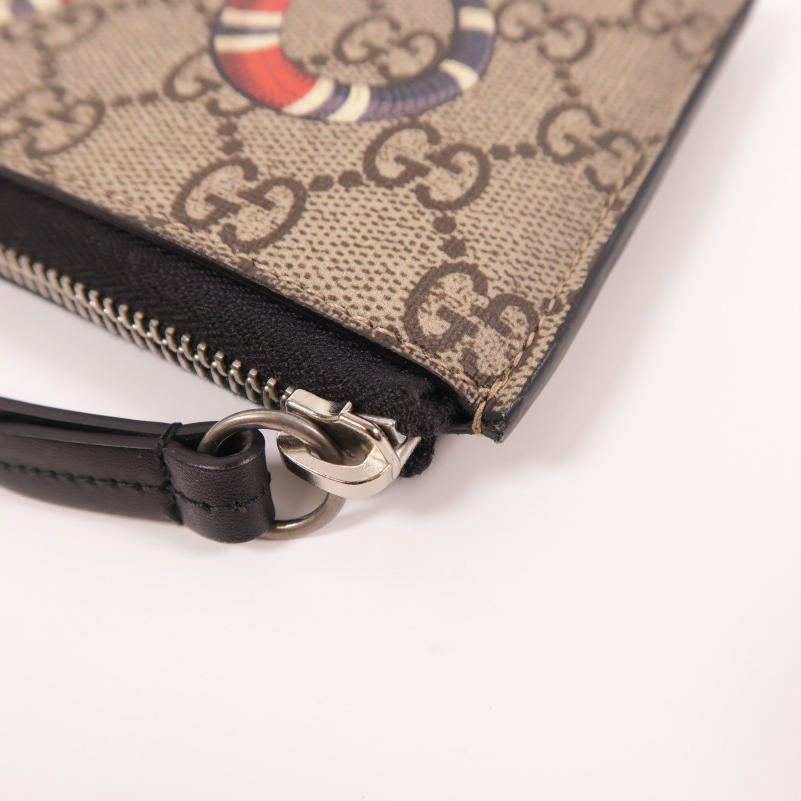 GUCCI 塗層帆布Long Wallet銀扣長錢包