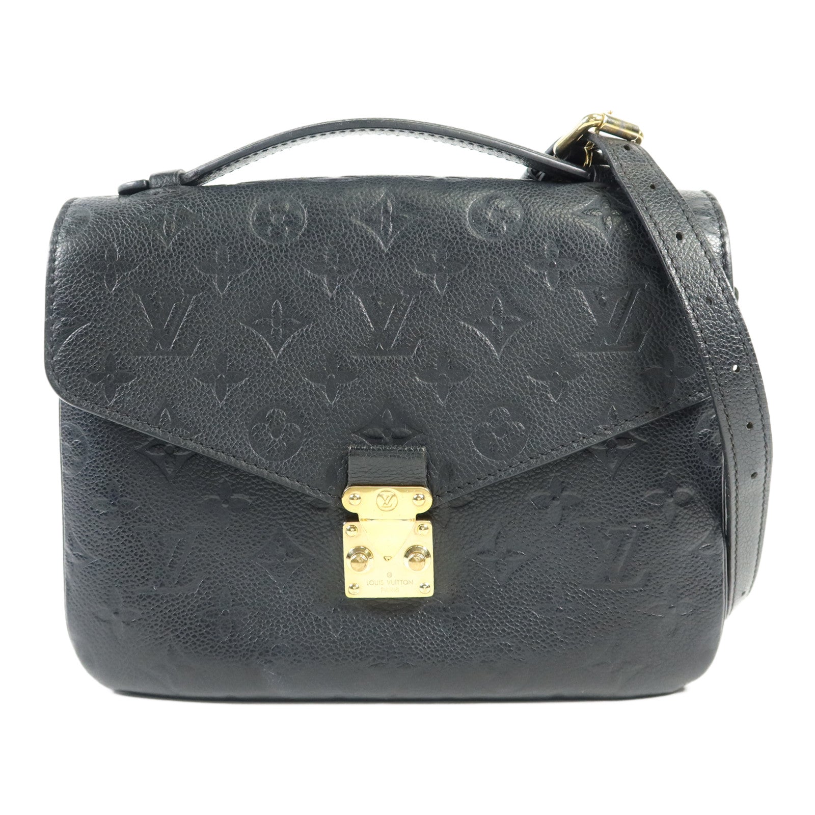 LOUIS VUITTON Monogram Empreinte Pochette Metis金扣手挽肩背兩用袋