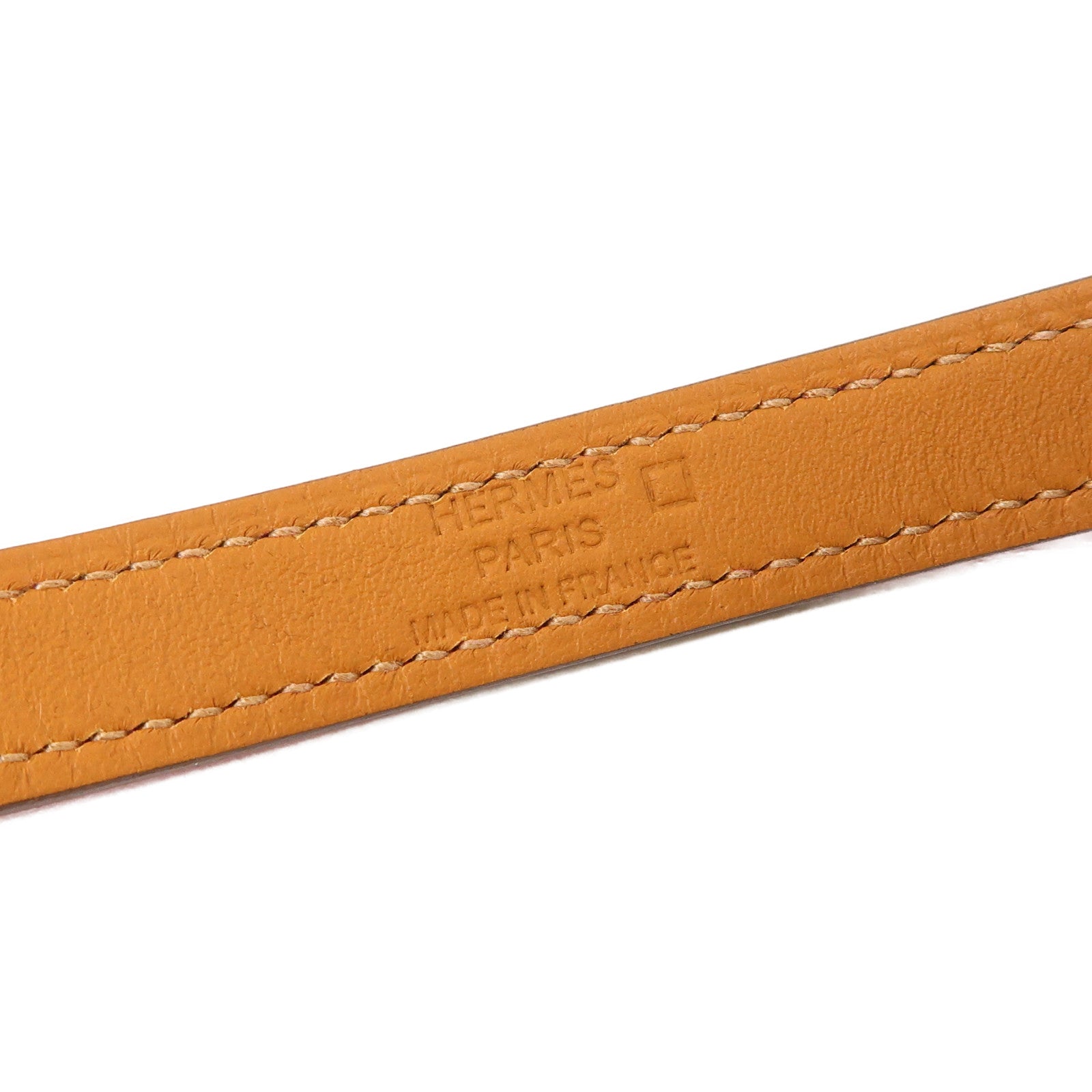 HERMES 金屬/鱷魚皮革Kelly Double Tour手鐲