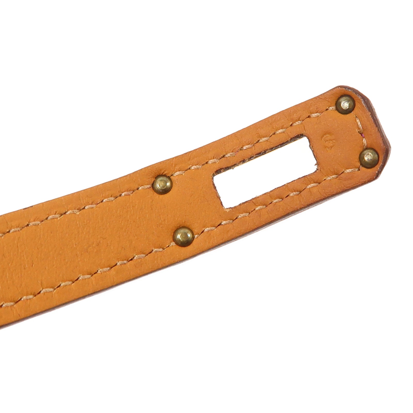 HERMES 金屬/鱷魚皮革Kelly Double Tour手鐲