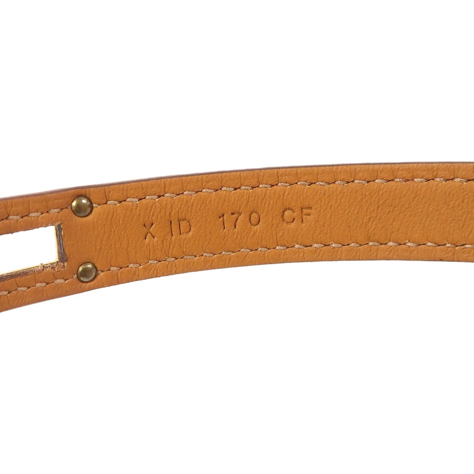 HERMES 金屬/鱷魚皮革Kelly Double Tour手鐲