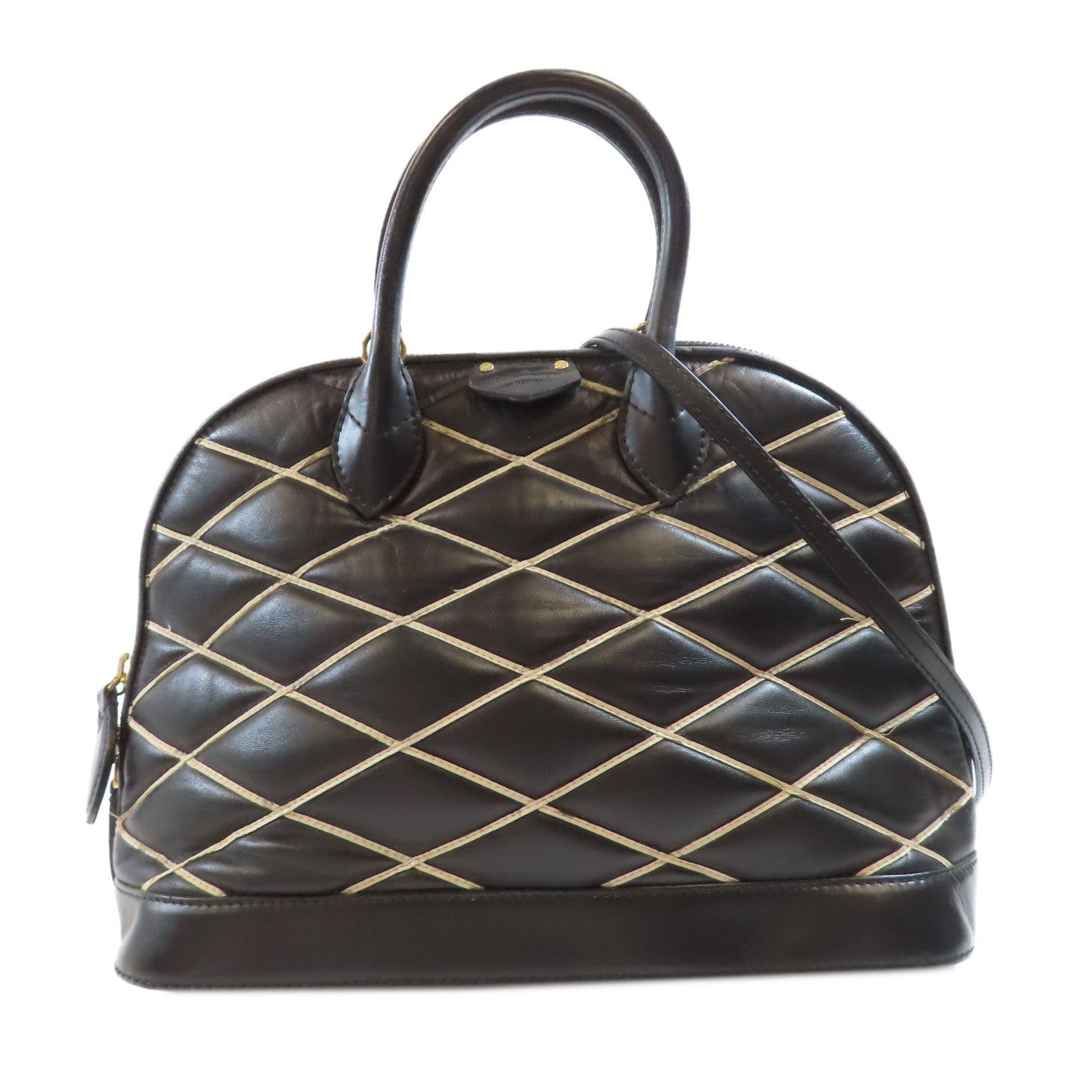 LOUIS VUITTON 【激減優惠】羊皮皮革Alma PM金扣手挽肩背兩用袋黑色