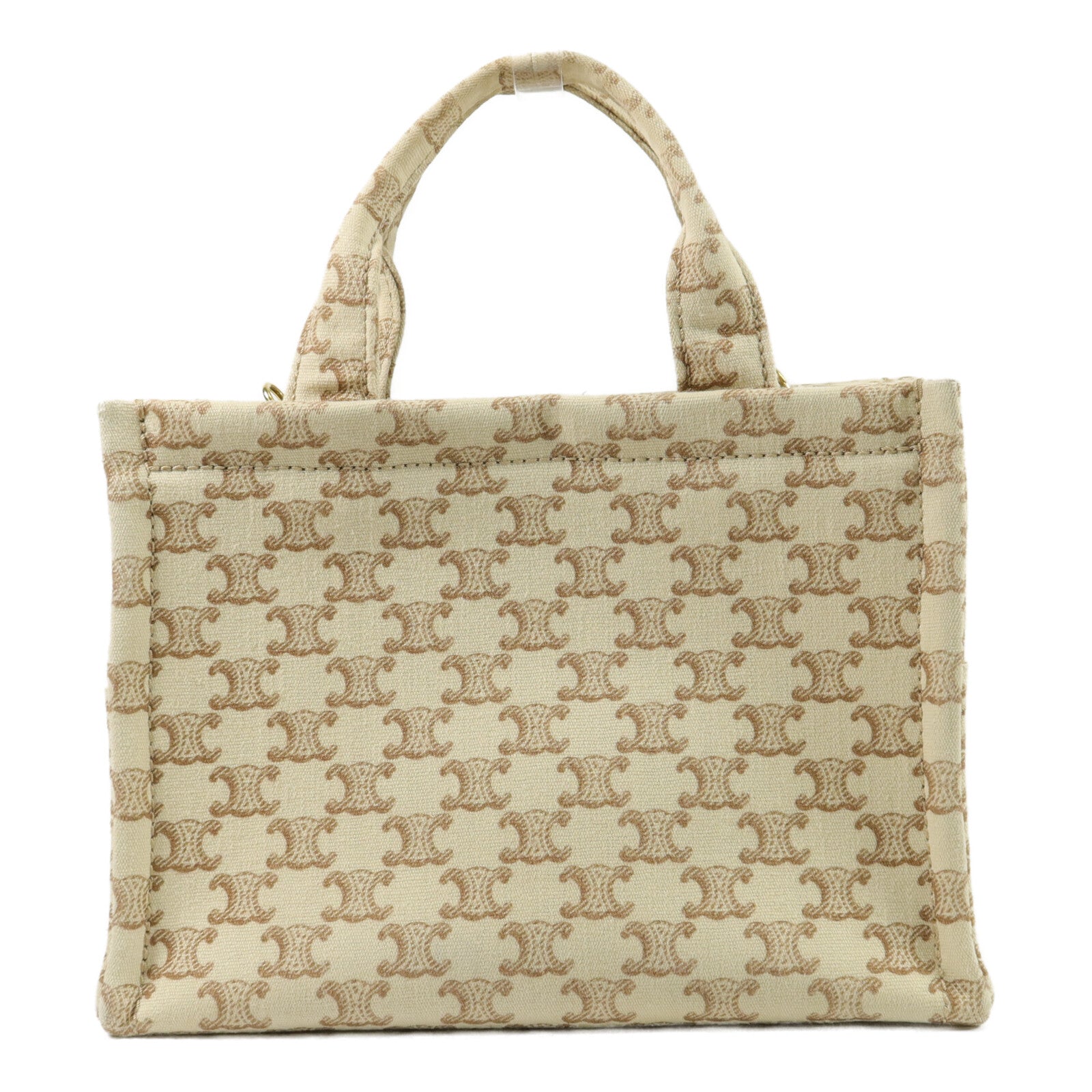 CELINE 帆布Small Cabas Thais手挽肩背兩用袋