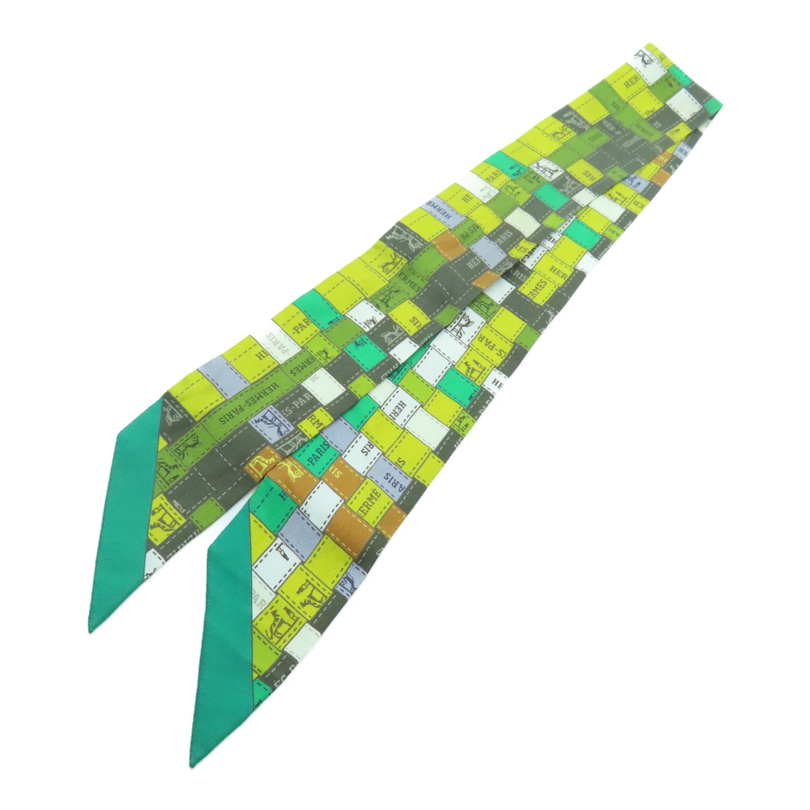 HERMES 絲質Twilly絲巾