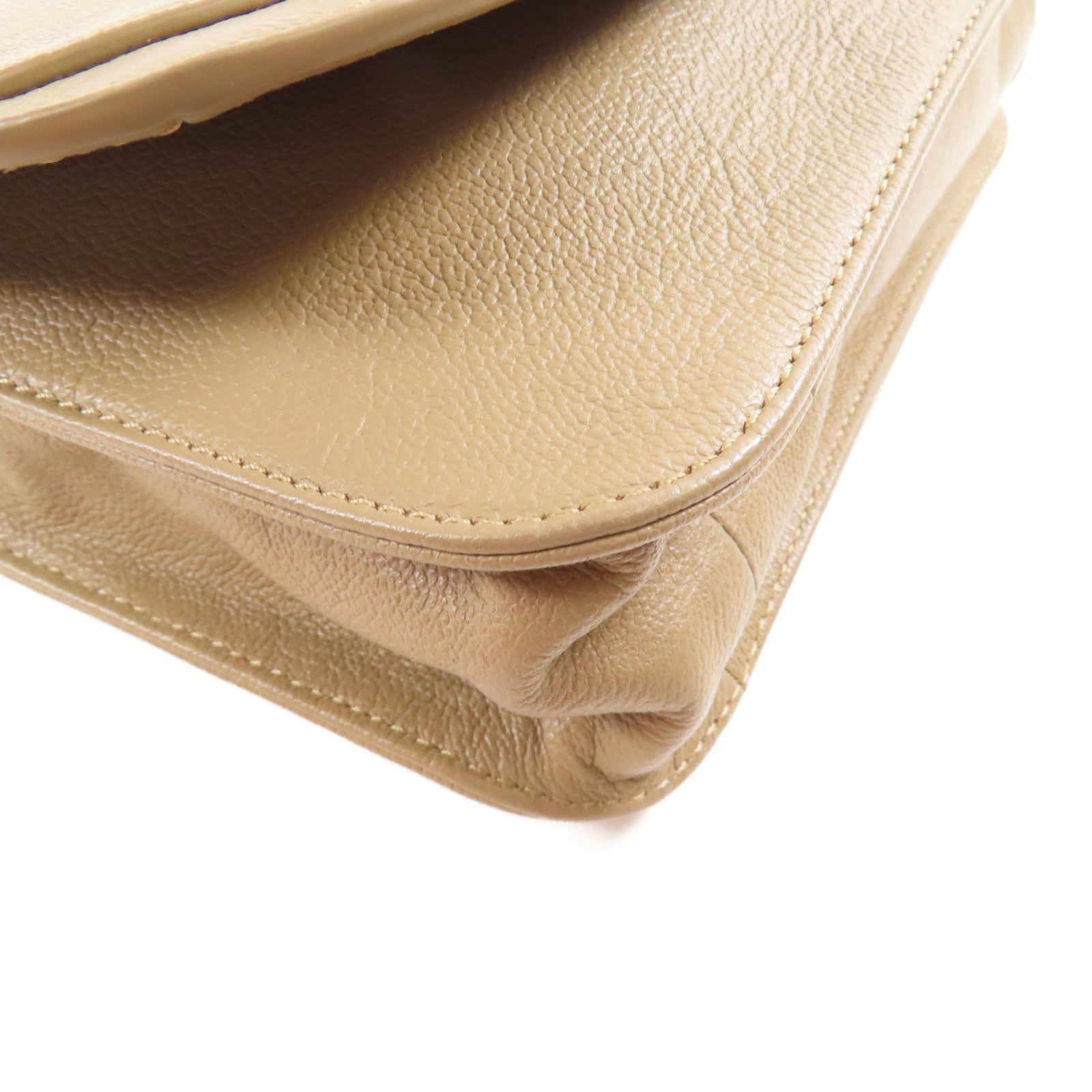 Chloe 牛皮皮革Shoulder Bag金扣鏈帶肩背袋