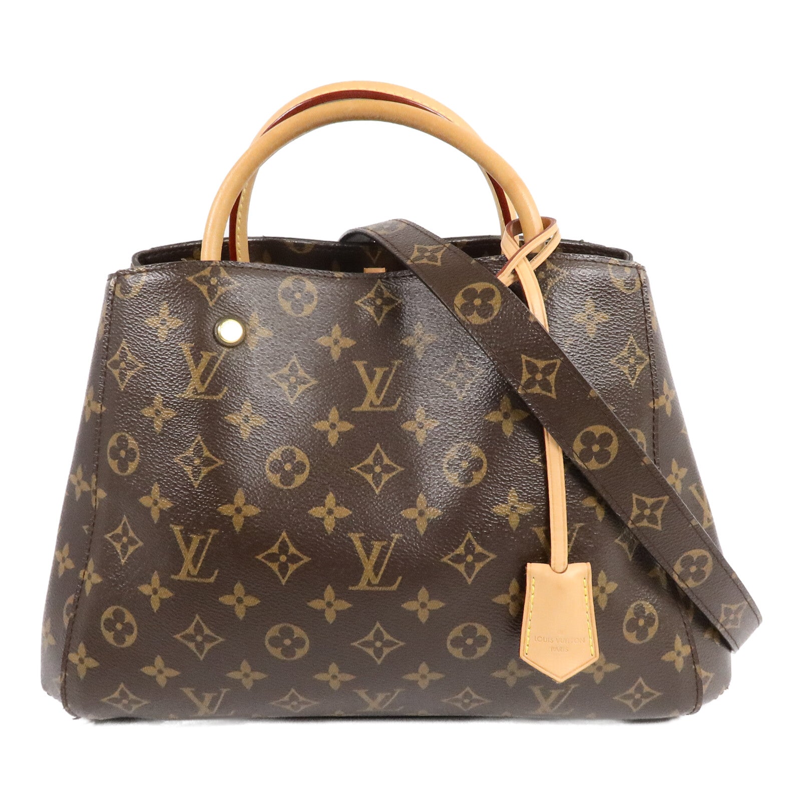 LOUIS VUITTON Monogram Montaigne MM手挽肩背兩用袋