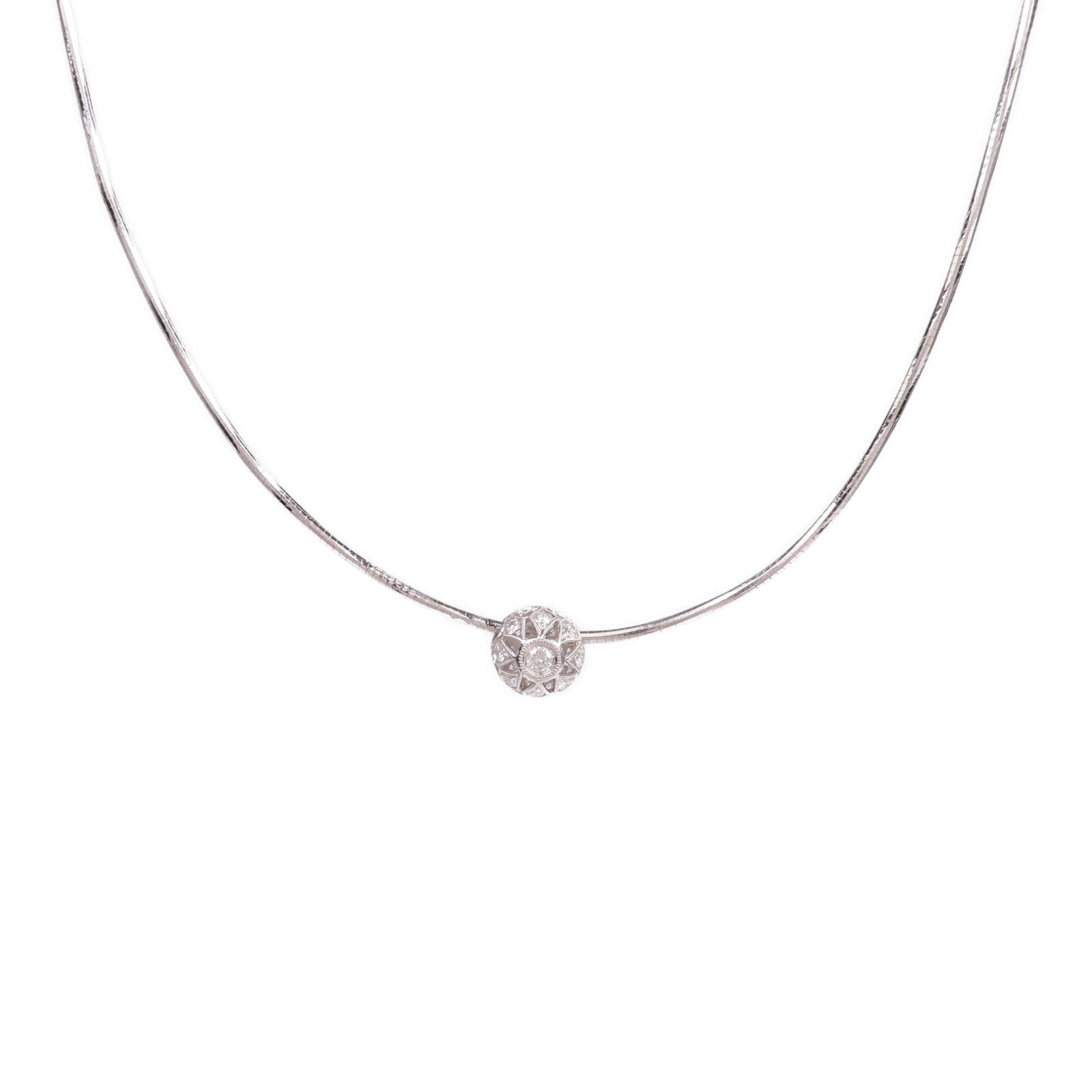 JEWELRY 【激減優惠】18K白金Diamond Necklace鑽石項鍊