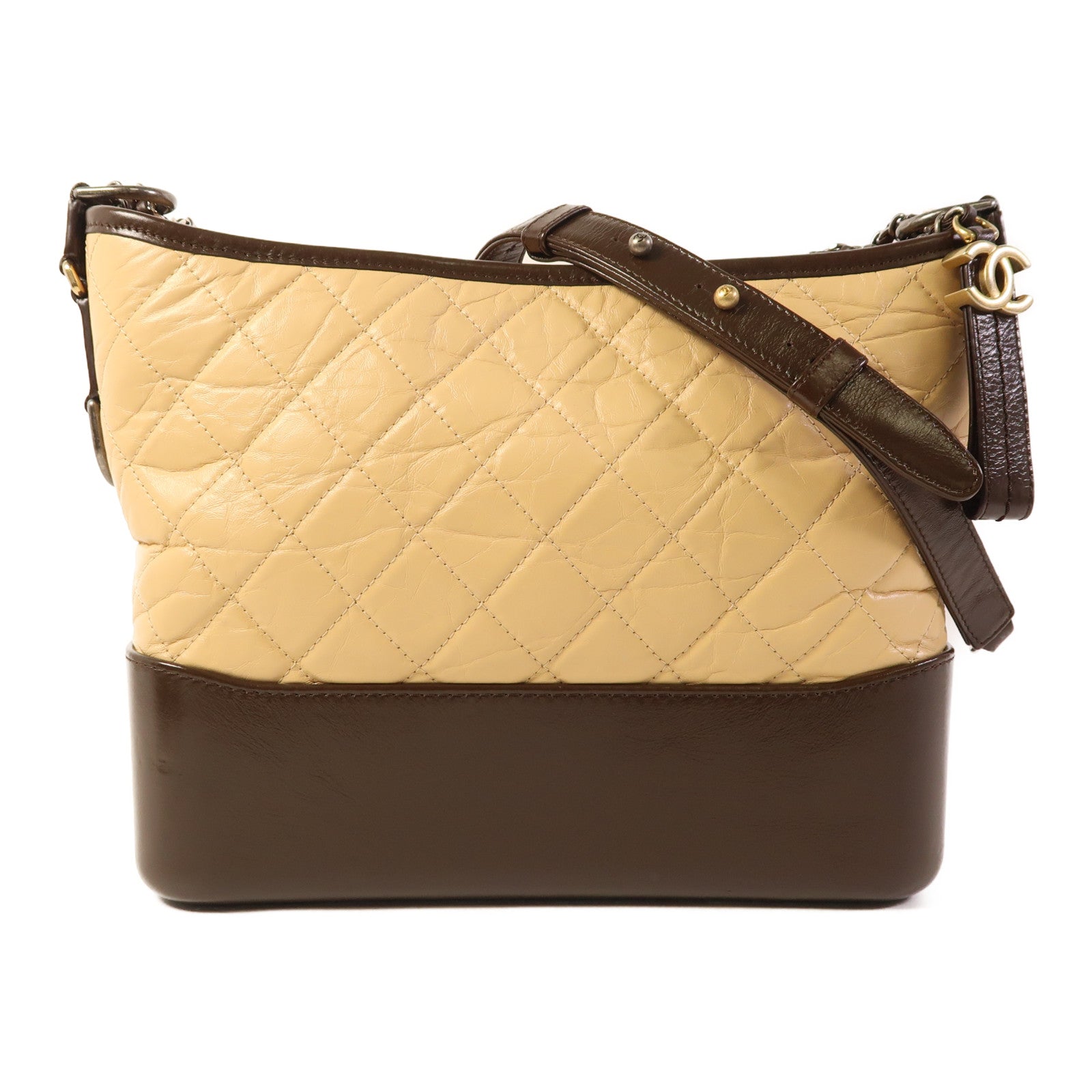 CHANEL 牛皮皮革Gabrielle Large鏈帶肩背袋