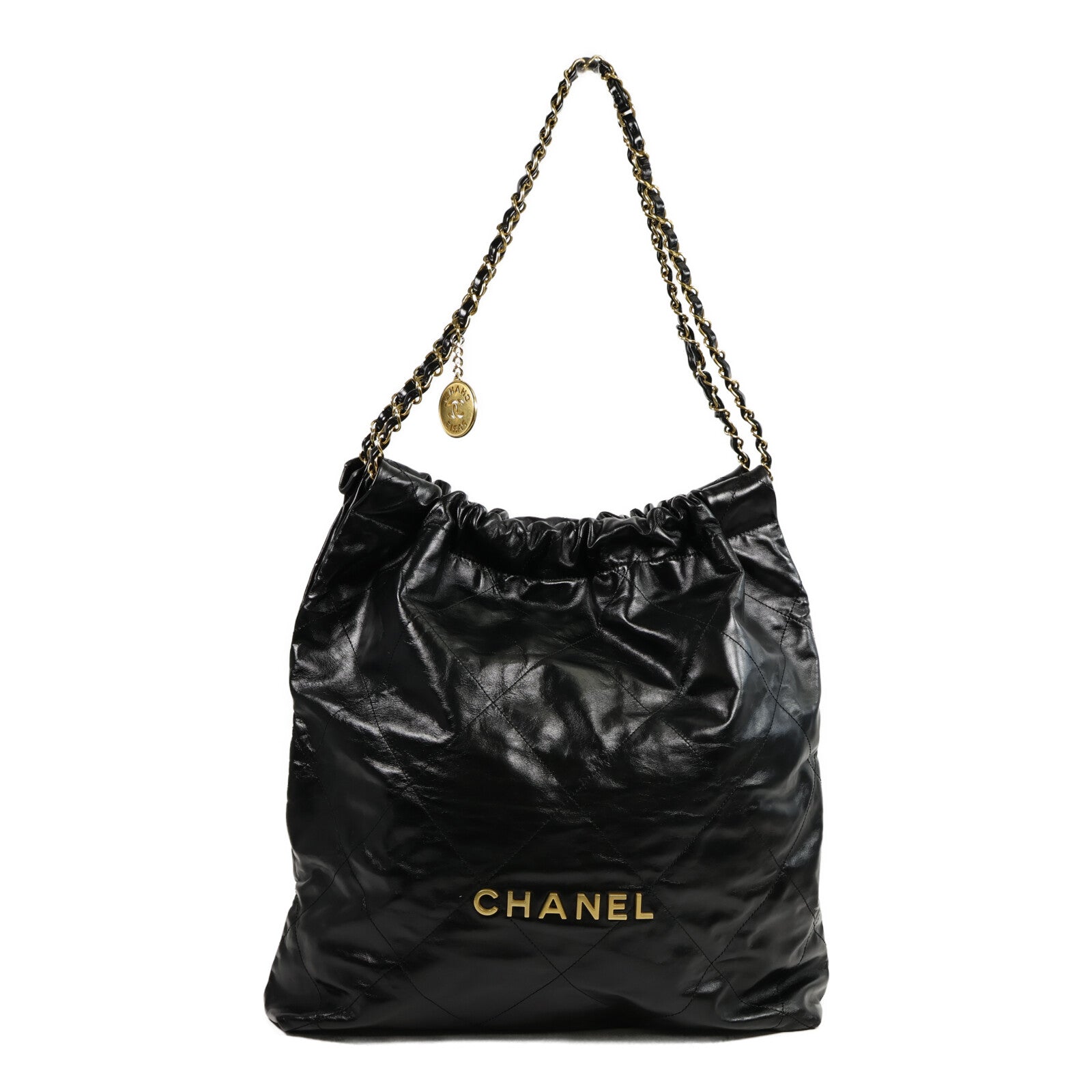 CHANEL 牛皮皮革Chanel 22 Large鏈帶肩背袋
