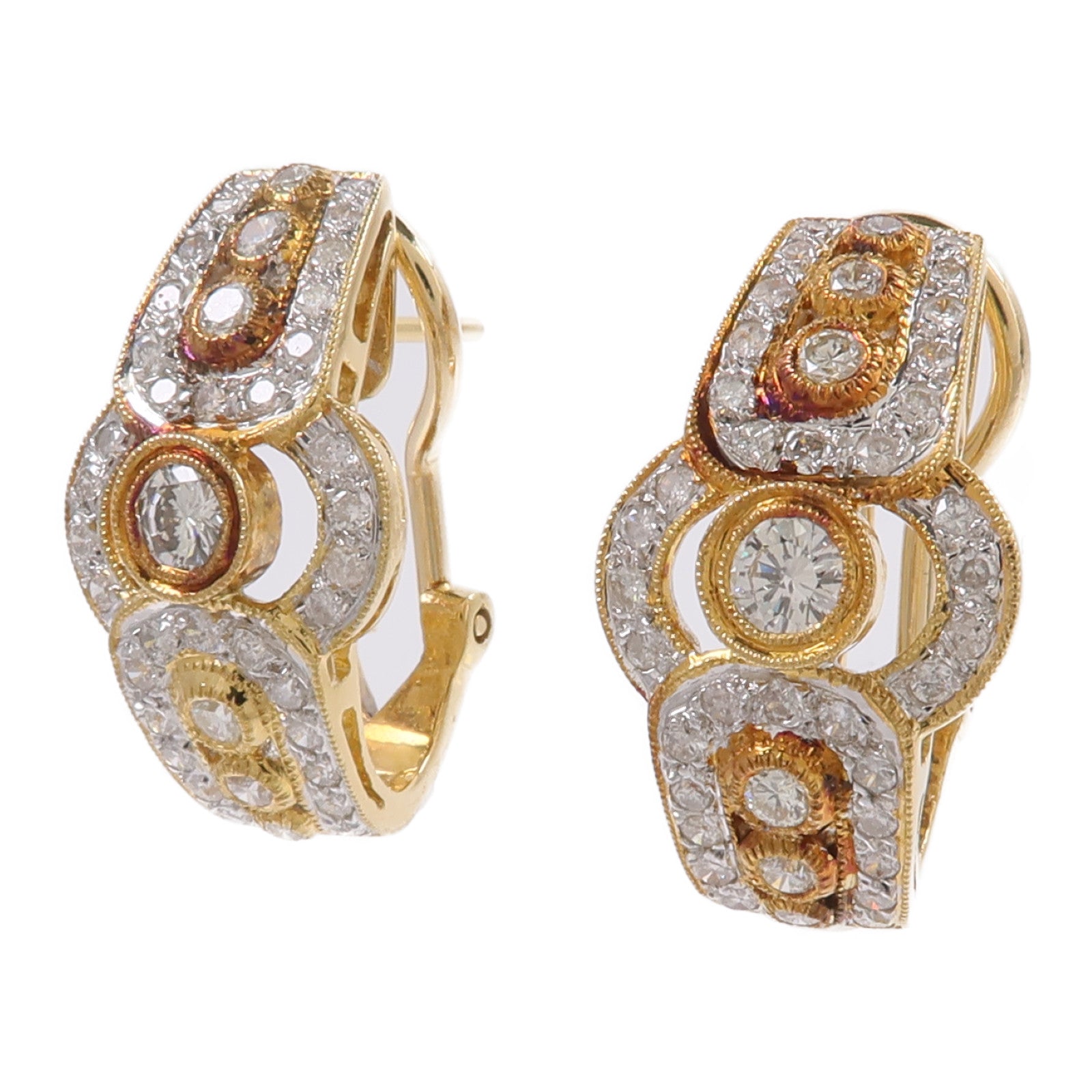 JEWELRY 18K黃金/白金Diamond Earrings鑽石耳環