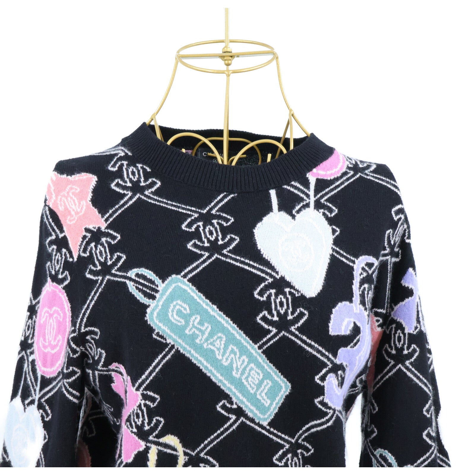 CHANEL 22B Logo Graphic Cardigan針織