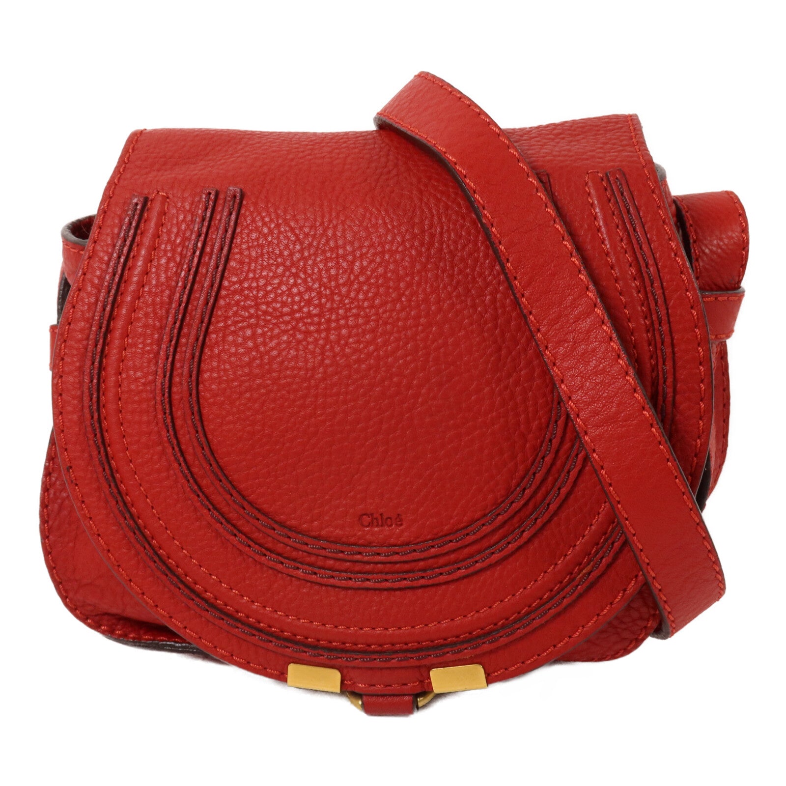 Chloe 牛皮皮革Marcie Round Shoulder Bag肩背袋