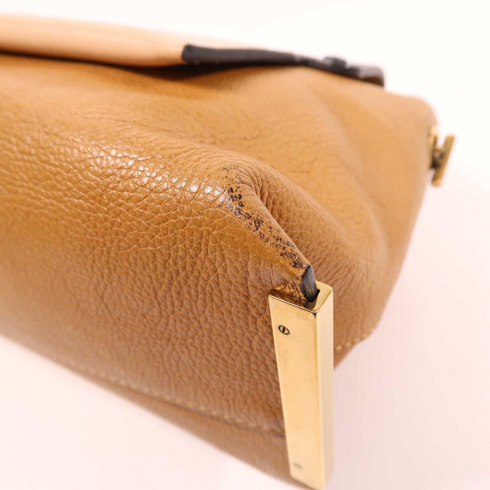 Chloe 牛皮皮革Shoulder Bag金扣手挽肩背兩用袋