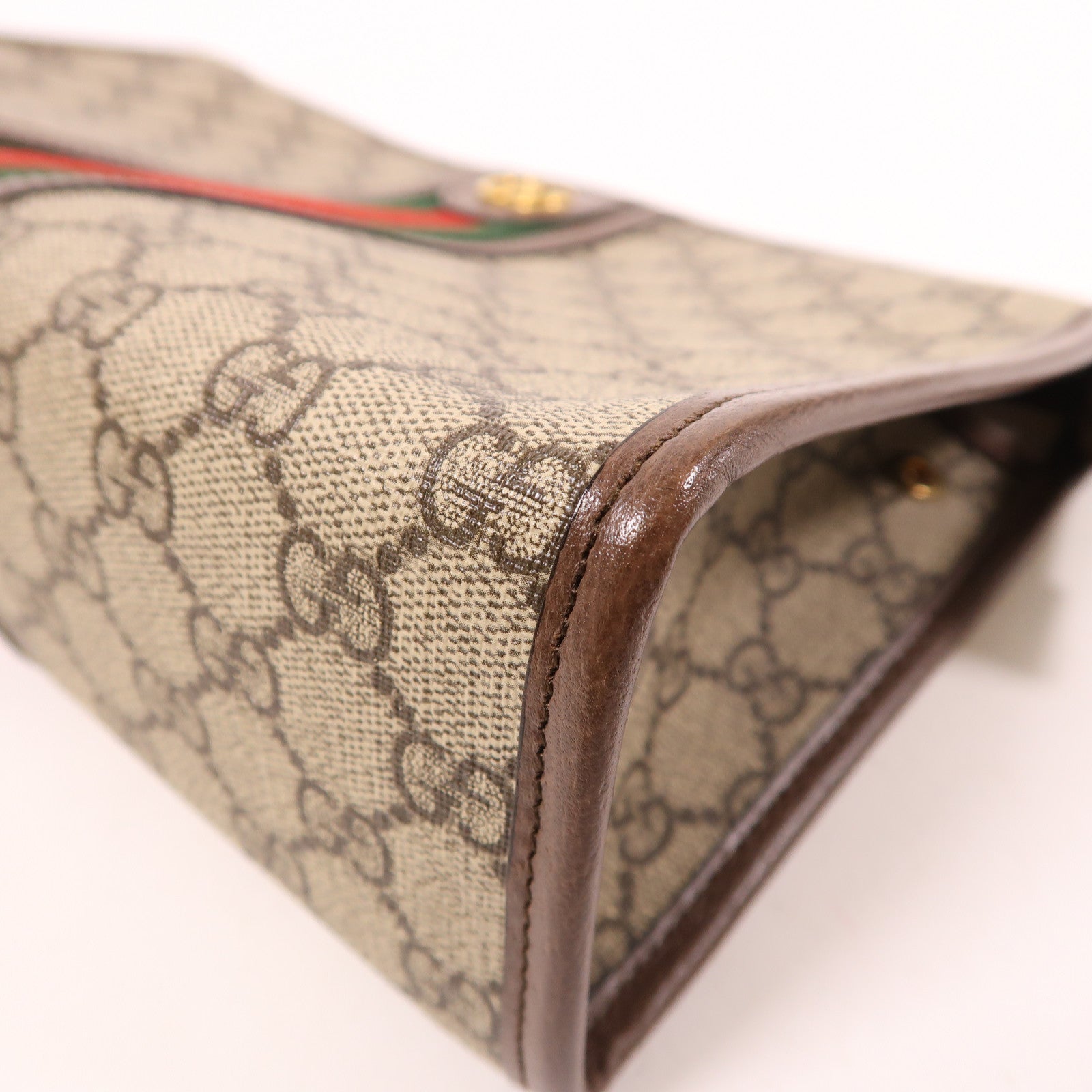 GUCCI 塗層帆布Ophidia Toiletry Case金扣手拿包