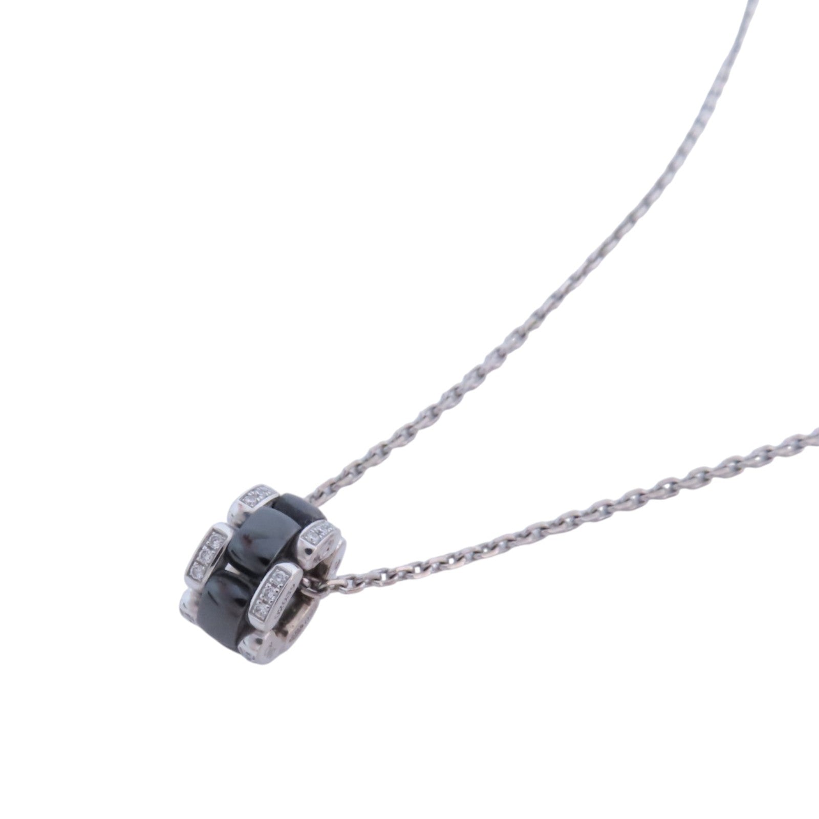 CHANEL 18K白金/陶瓷Ceramics Ultra Diamond Necklace鑽石項鏈