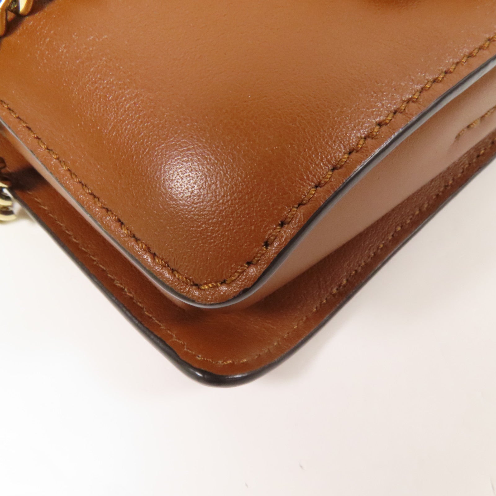 Chloe 牛皮皮革Shoulder Bag金扣肩背袋