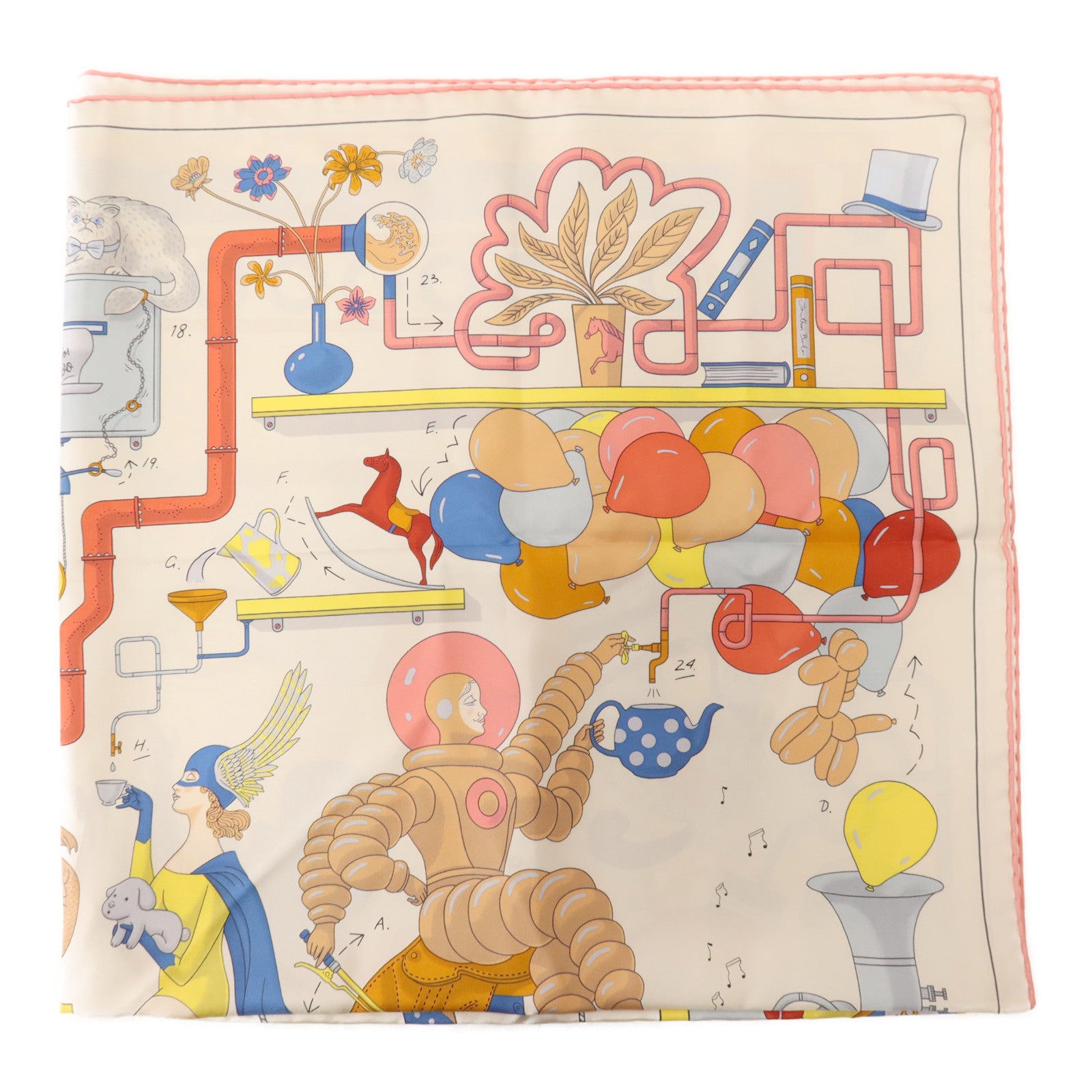 HERMES 絲質Scarf 90x90絲巾