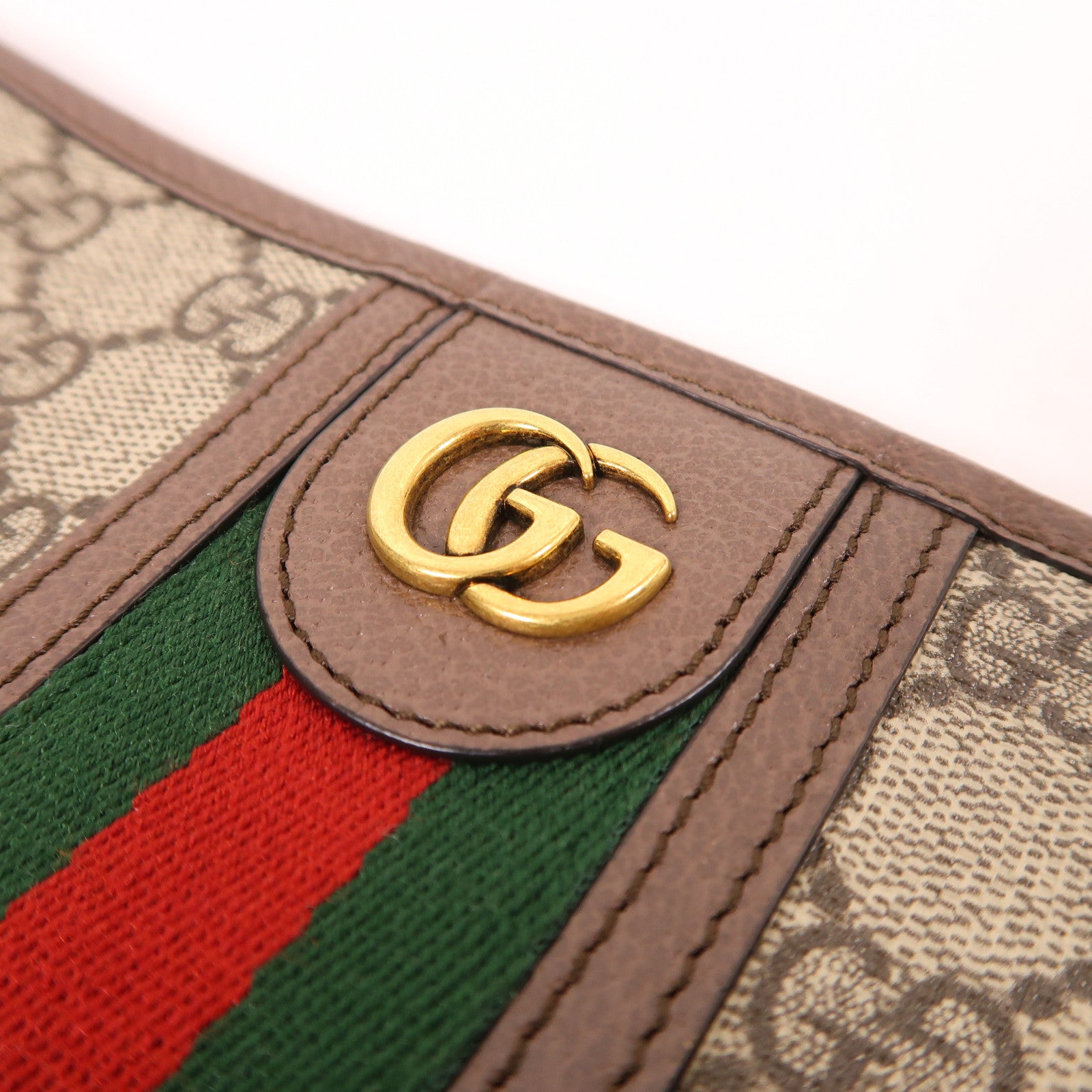 GUCCI 塗層帆布Ophidia Toiletry Case金扣手拿包