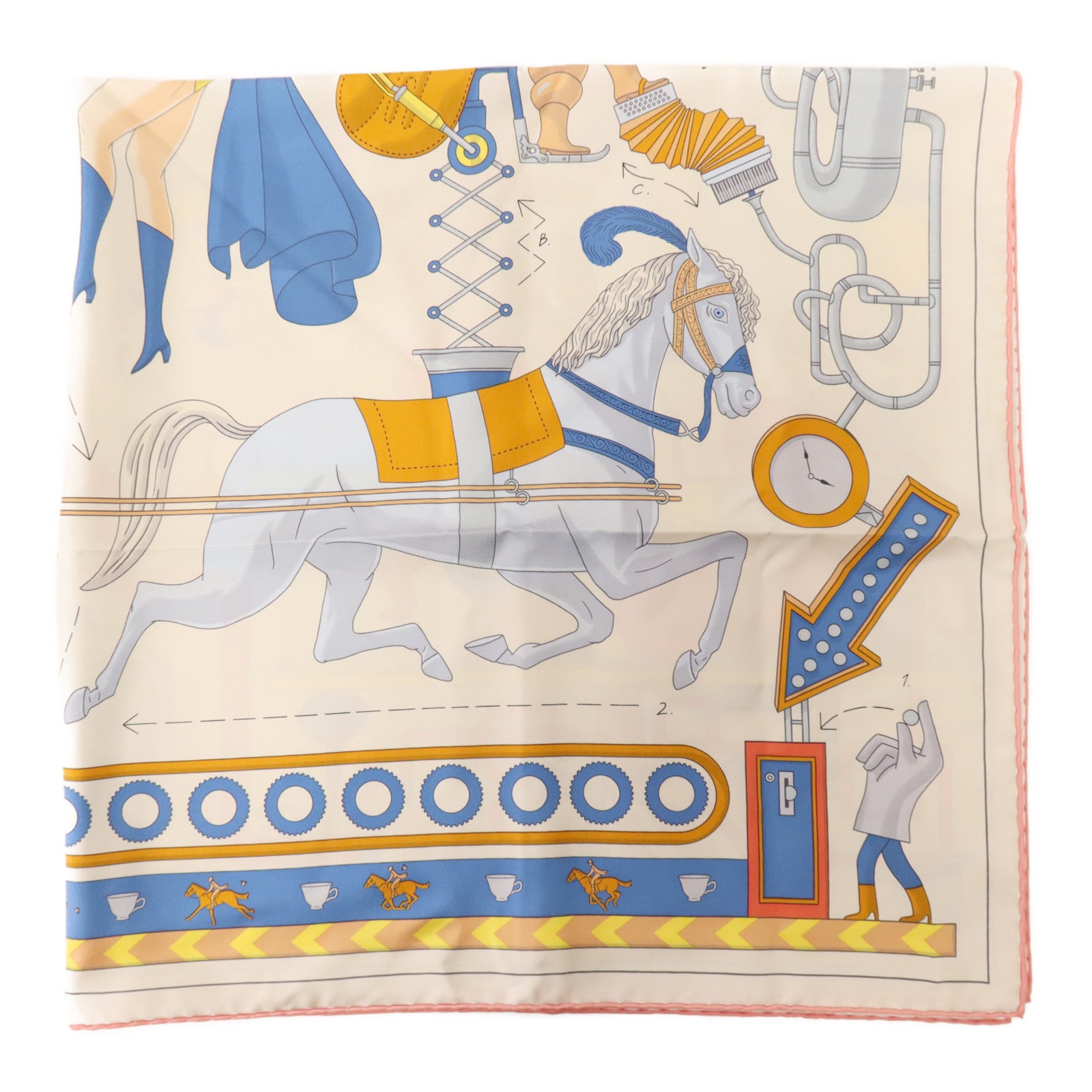 HERMES 絲質Scarf 90x90絲巾