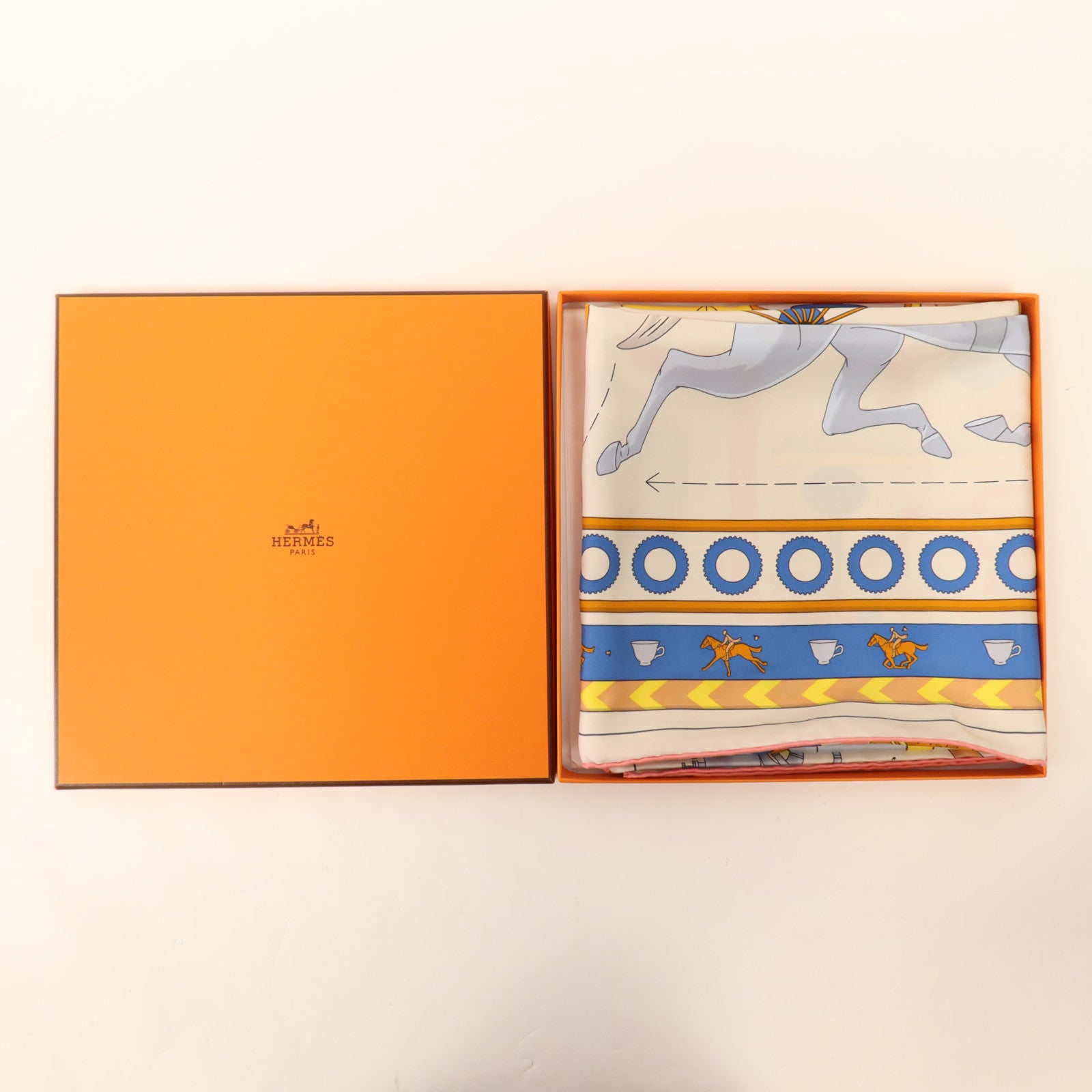 HERMES 絲質Scarf 90x90絲巾