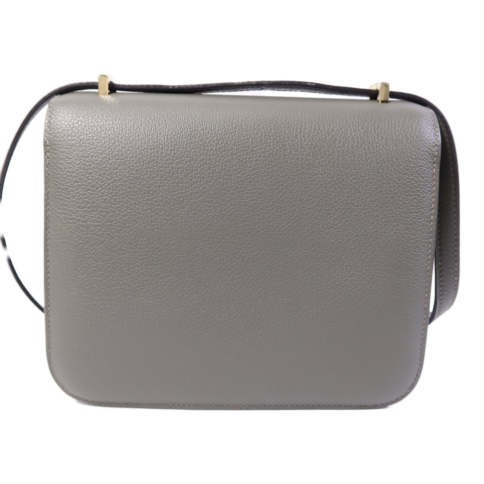 HERMES Evercolor皮革Constance Mini肩背袋GrisMeyer/Gris Perle