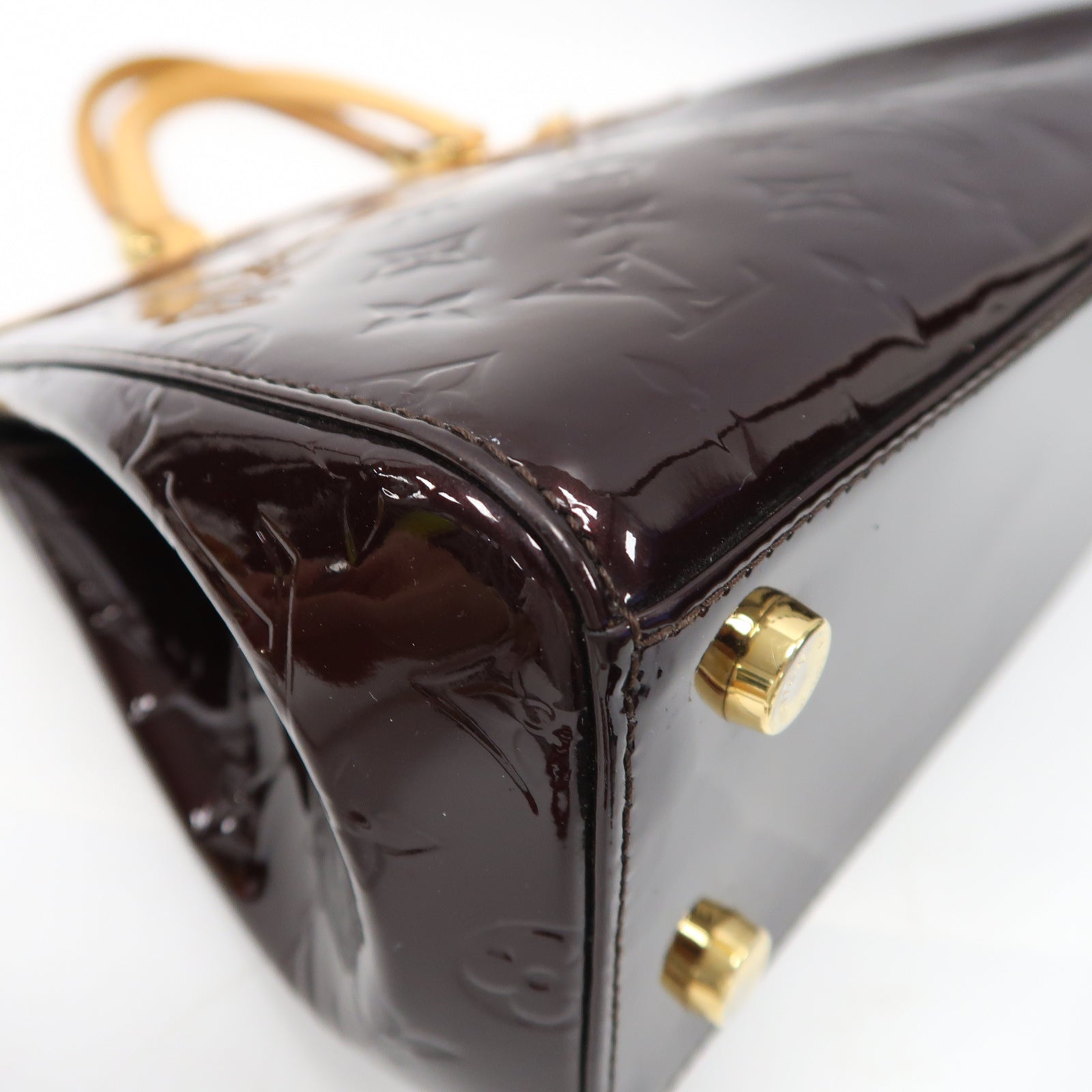 LOUIS VUITTON 【激減優惠】Vernis Brea MM金扣手挽肩背兩用袋紅色