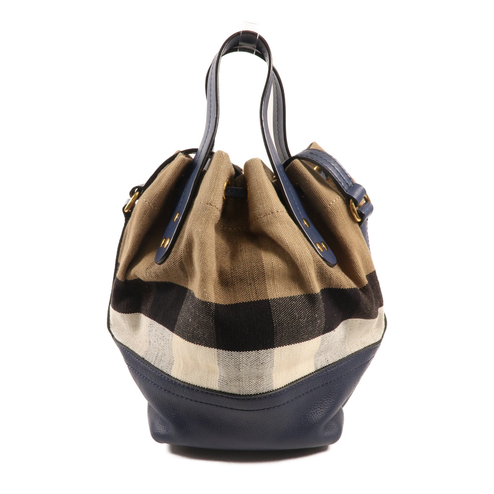 BURBERRY 帆布Shoulder Bag金扣手挽肩背兩用袋