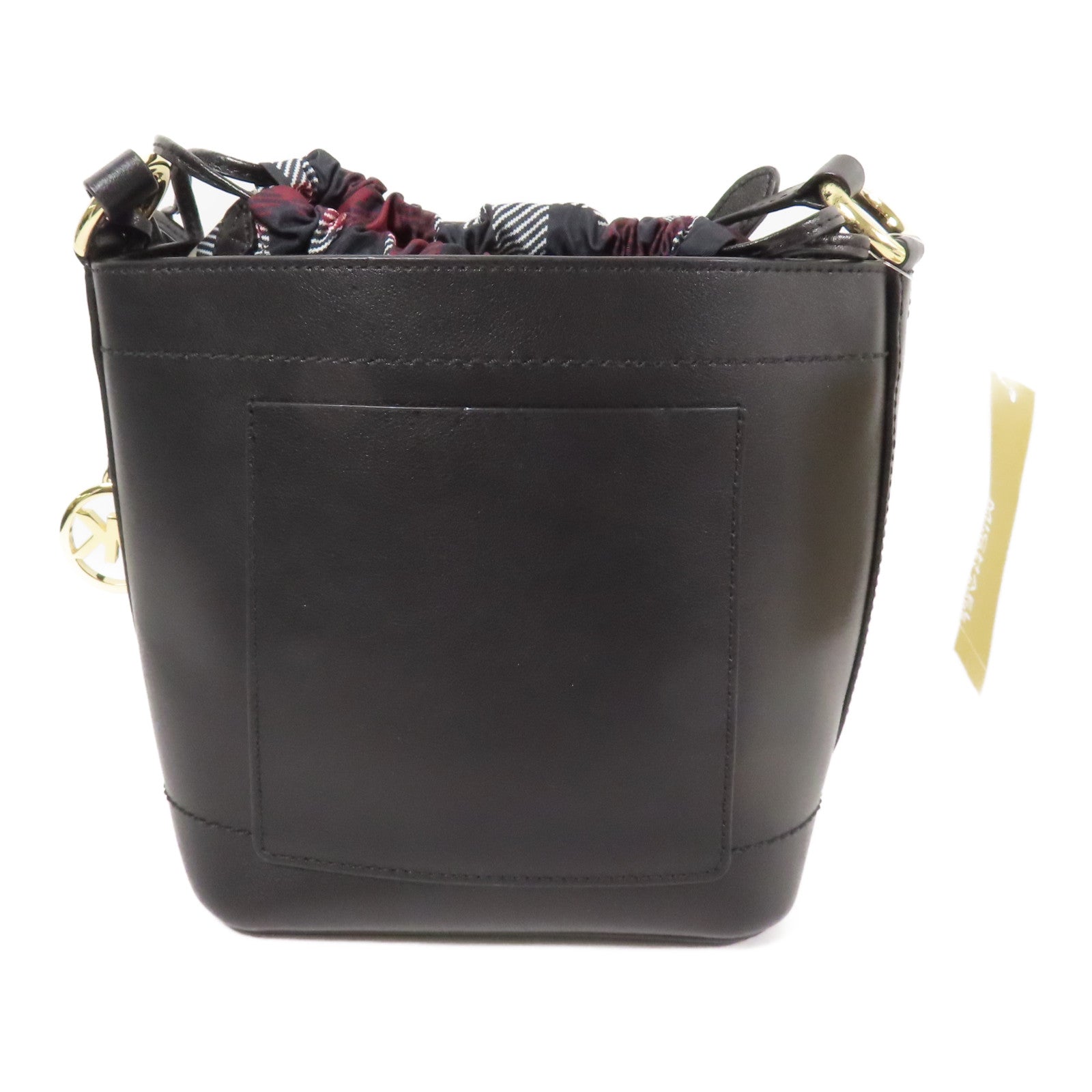 Michael Kors GHW Shoulder Bag Calfskin Leather Black