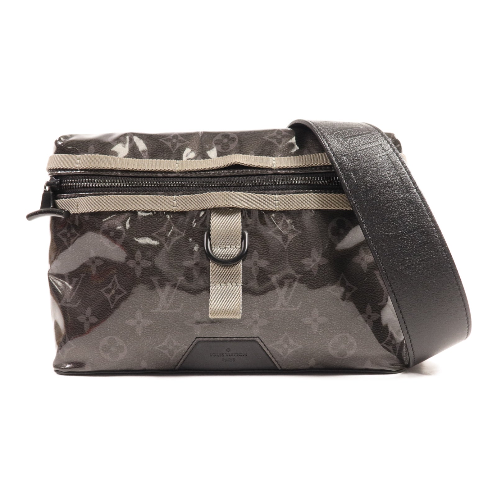 LOUIS VUITTON Monogram Eclipse Glaze Messenger PM肩背袋