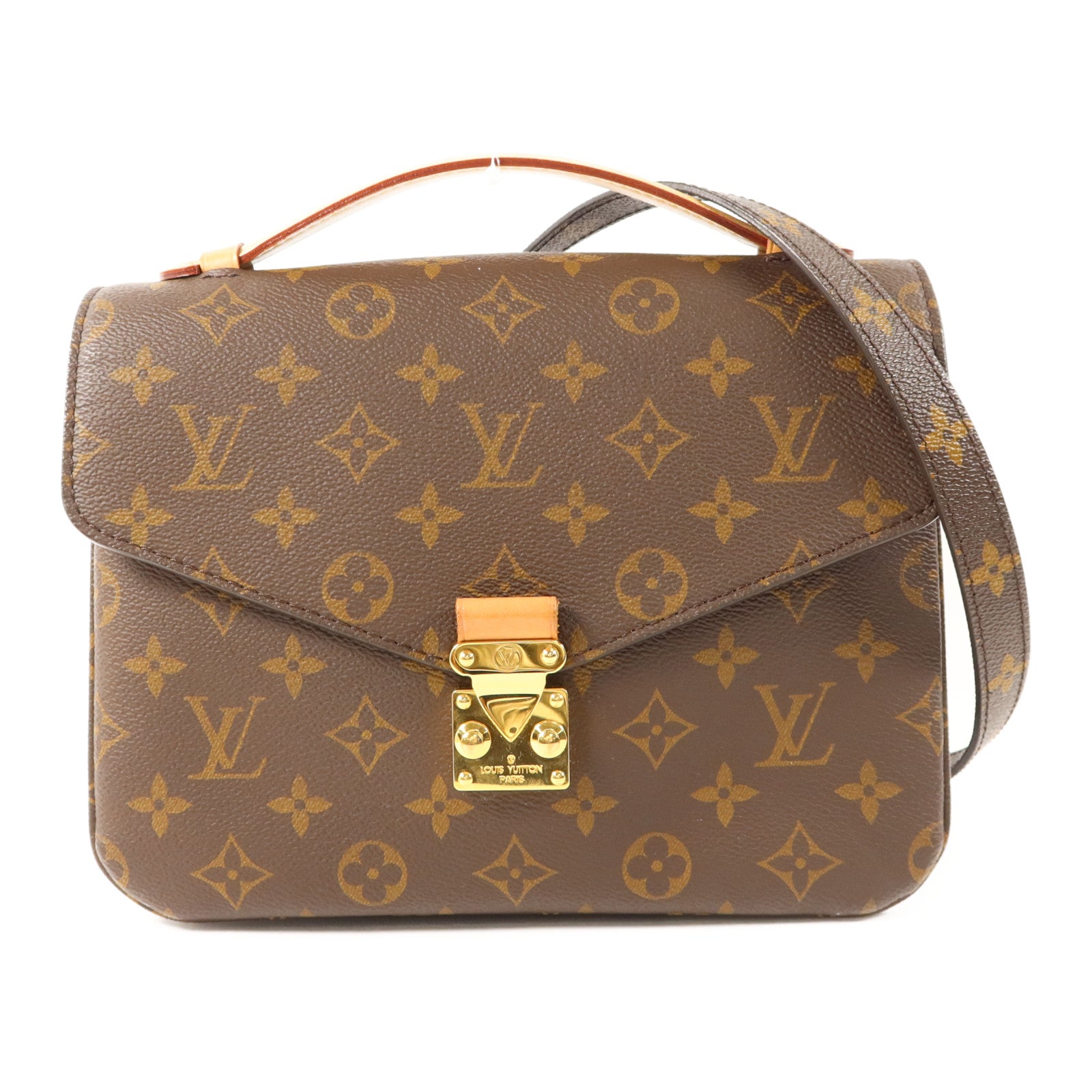 LOUIS VUITTON Monogram Pochette Metis MM金扣手挽肩背兩用袋