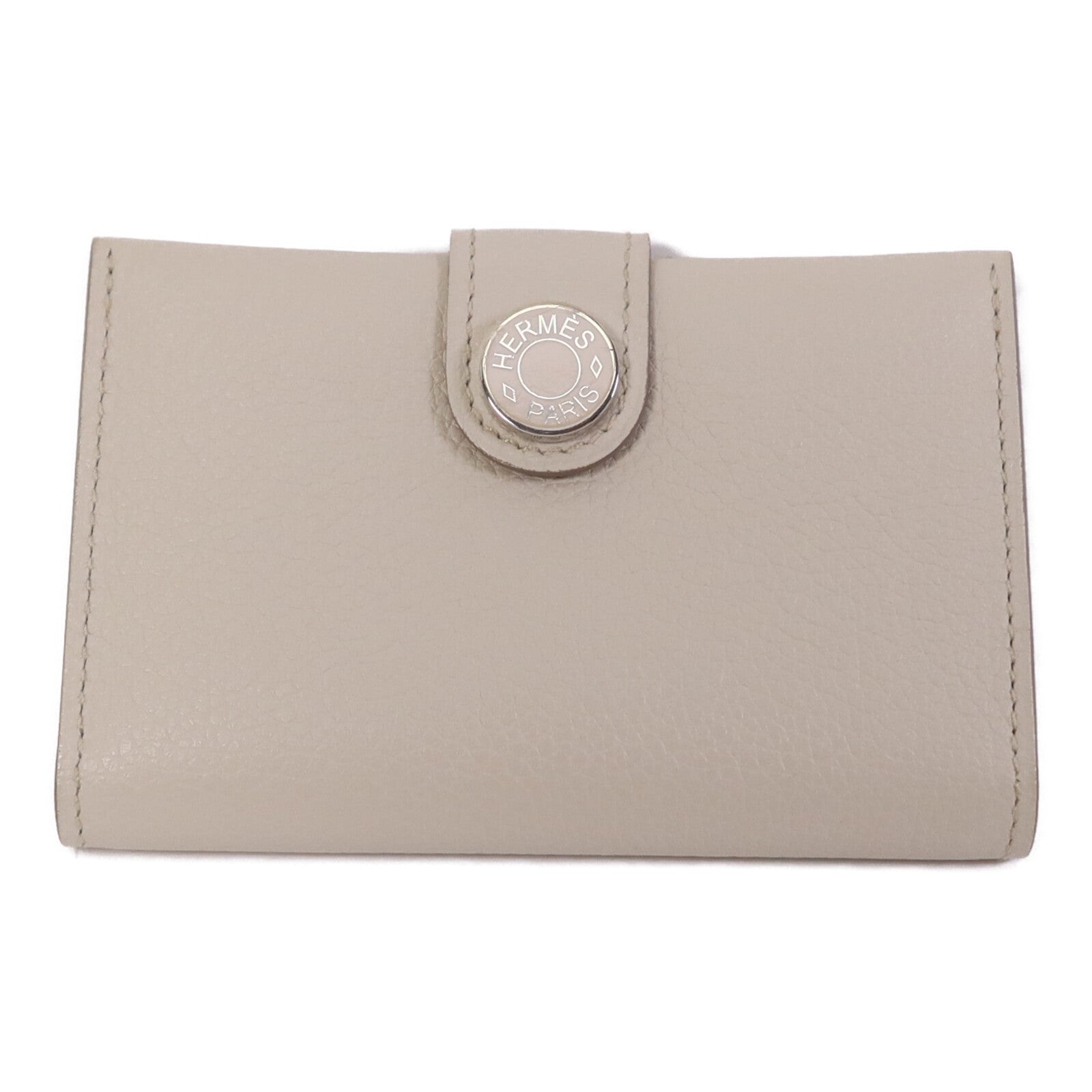 HERMES Evercolor R.M.S Card holder銀扣卡片套Beton