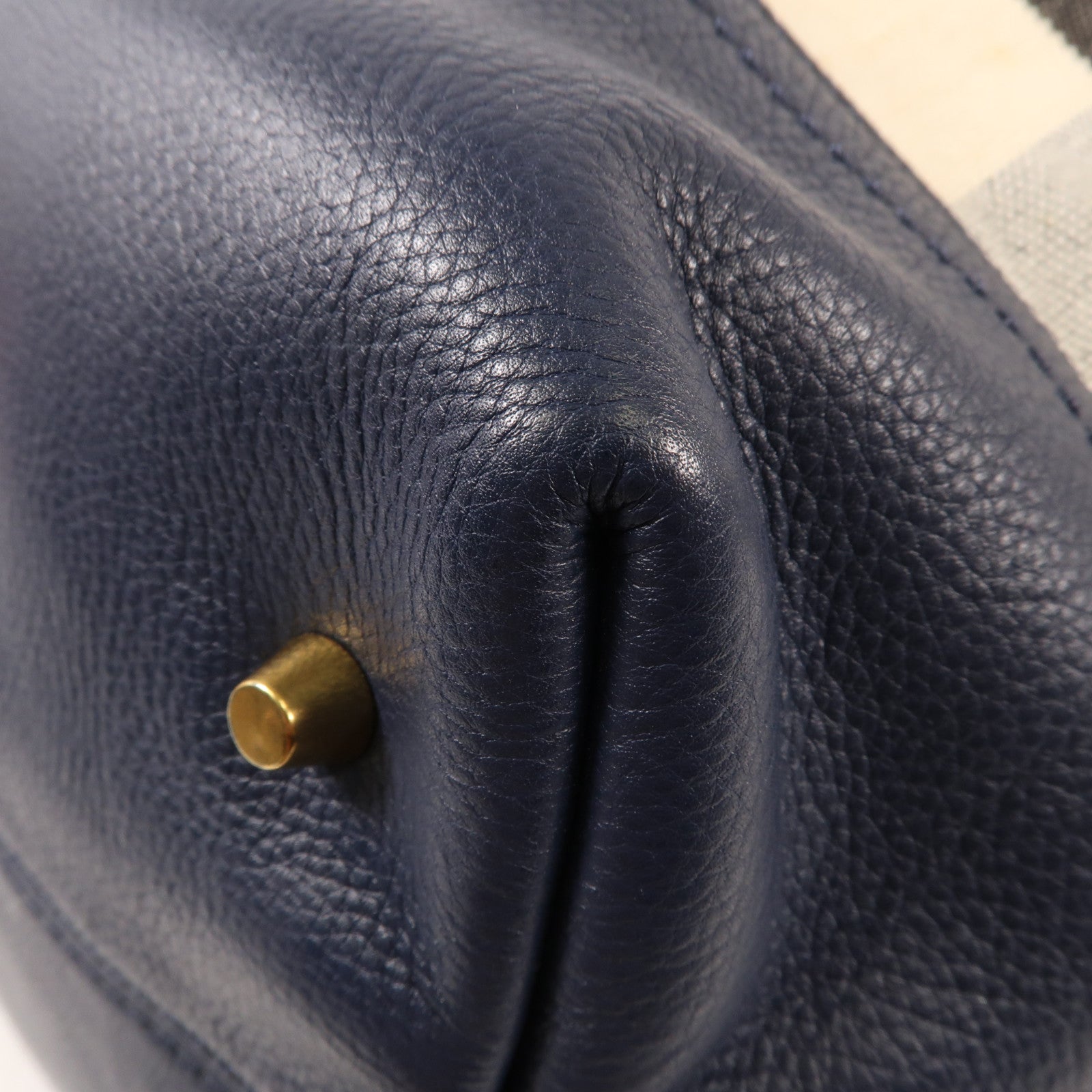 BURBERRY 帆布Shoulder Bag金扣手挽肩背兩用袋